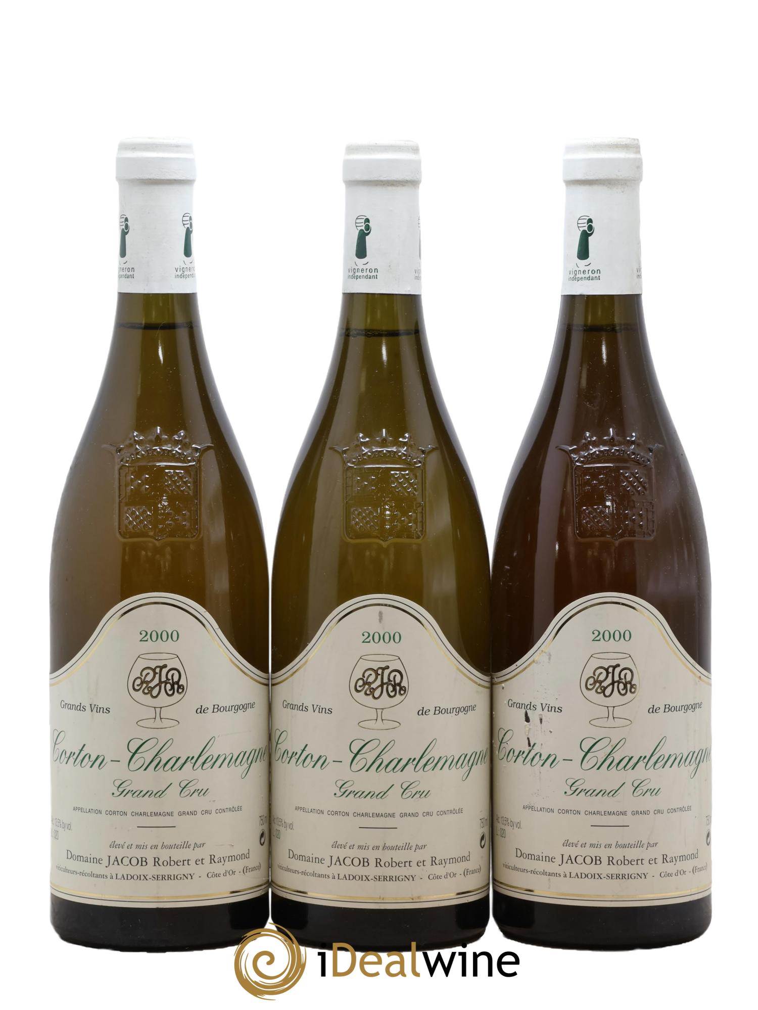 Corton-Charlemagne Grand Cru Jacob (Domaine) 2000 - Lotto di 3 bottiglie - 0