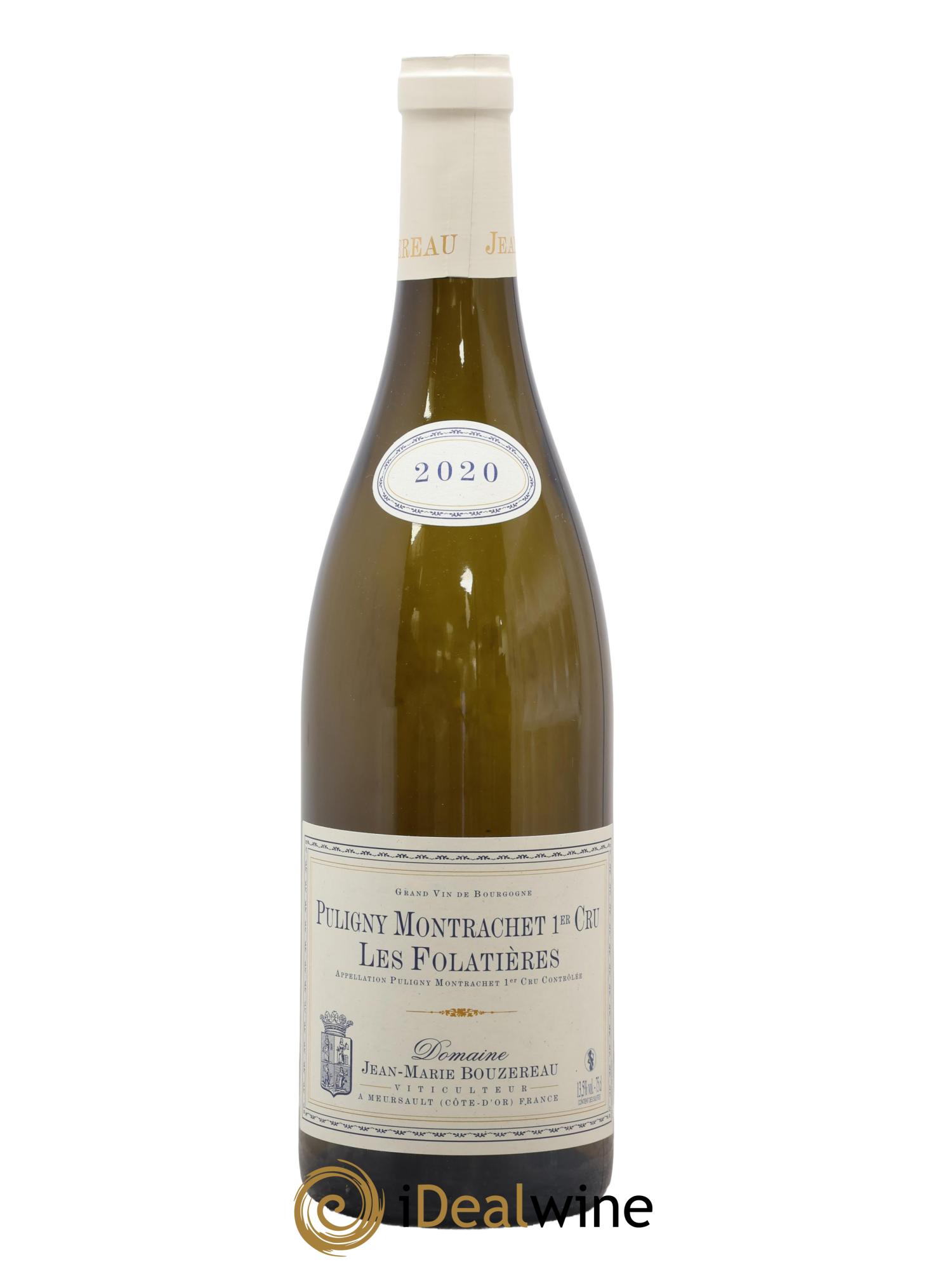 Puligny-Montrachet 1er Cru Les Folatières Jean-Marie Bouzereau 2020 - Posten von 1 Flasche - 0