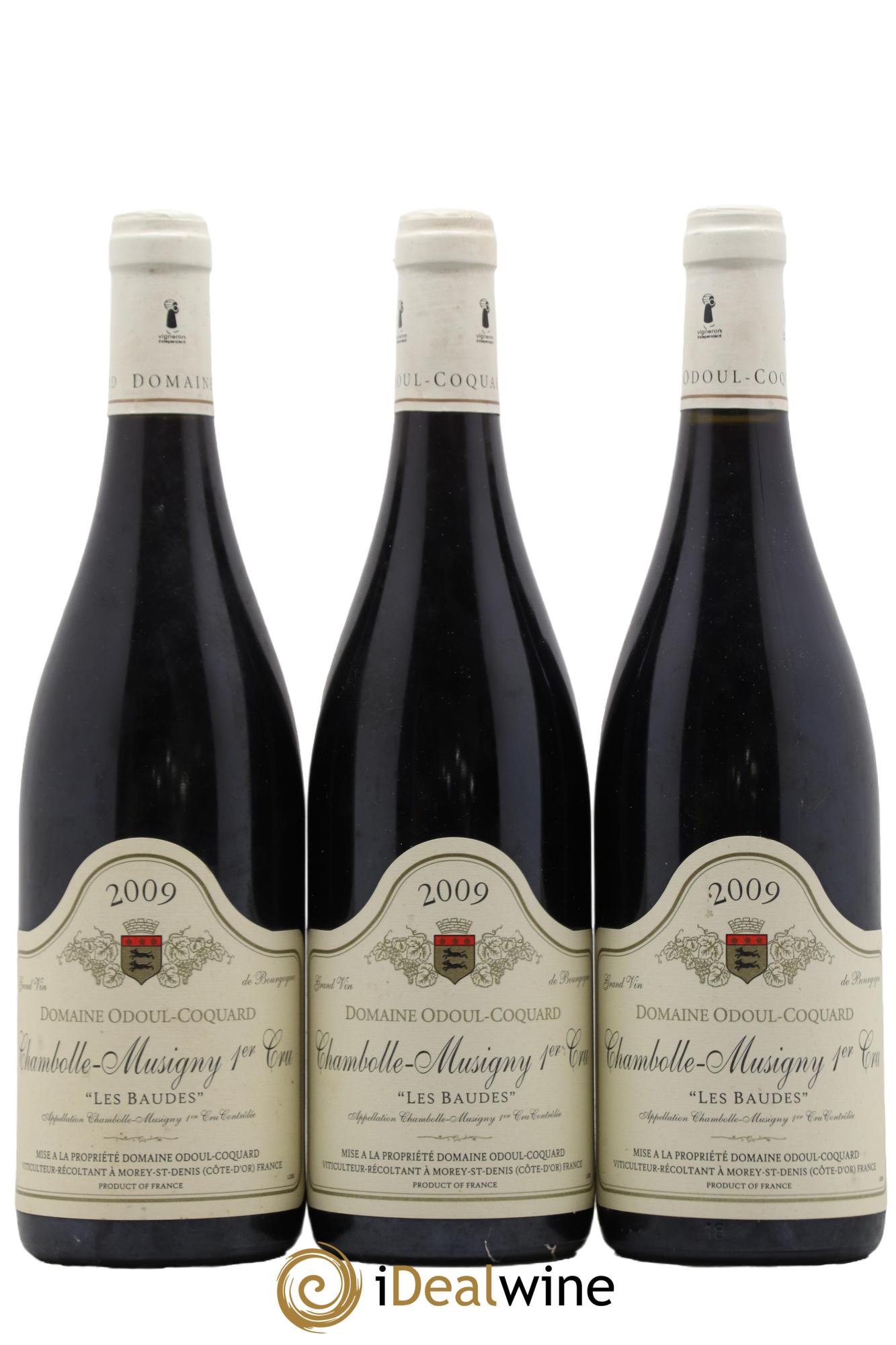 Chambolle-Musigny 1er Cru Les Baudes Odoul Coquart 2009 - Lot de 3 bouteilles - 0