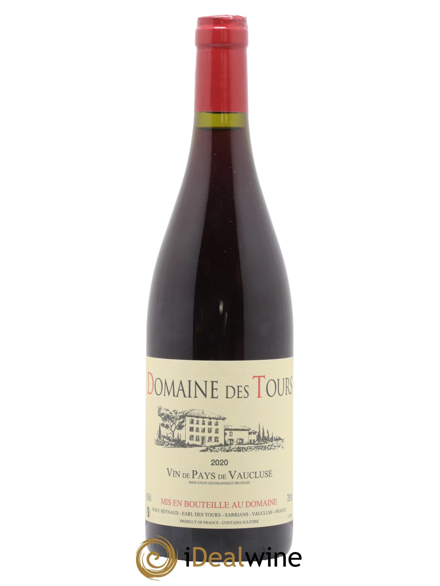 Vaucluse (Vin de Pays de Vaucluse) Domaine des Tours Emmanuel Reynaud 2020 - Lot de 1 bouteille - 0