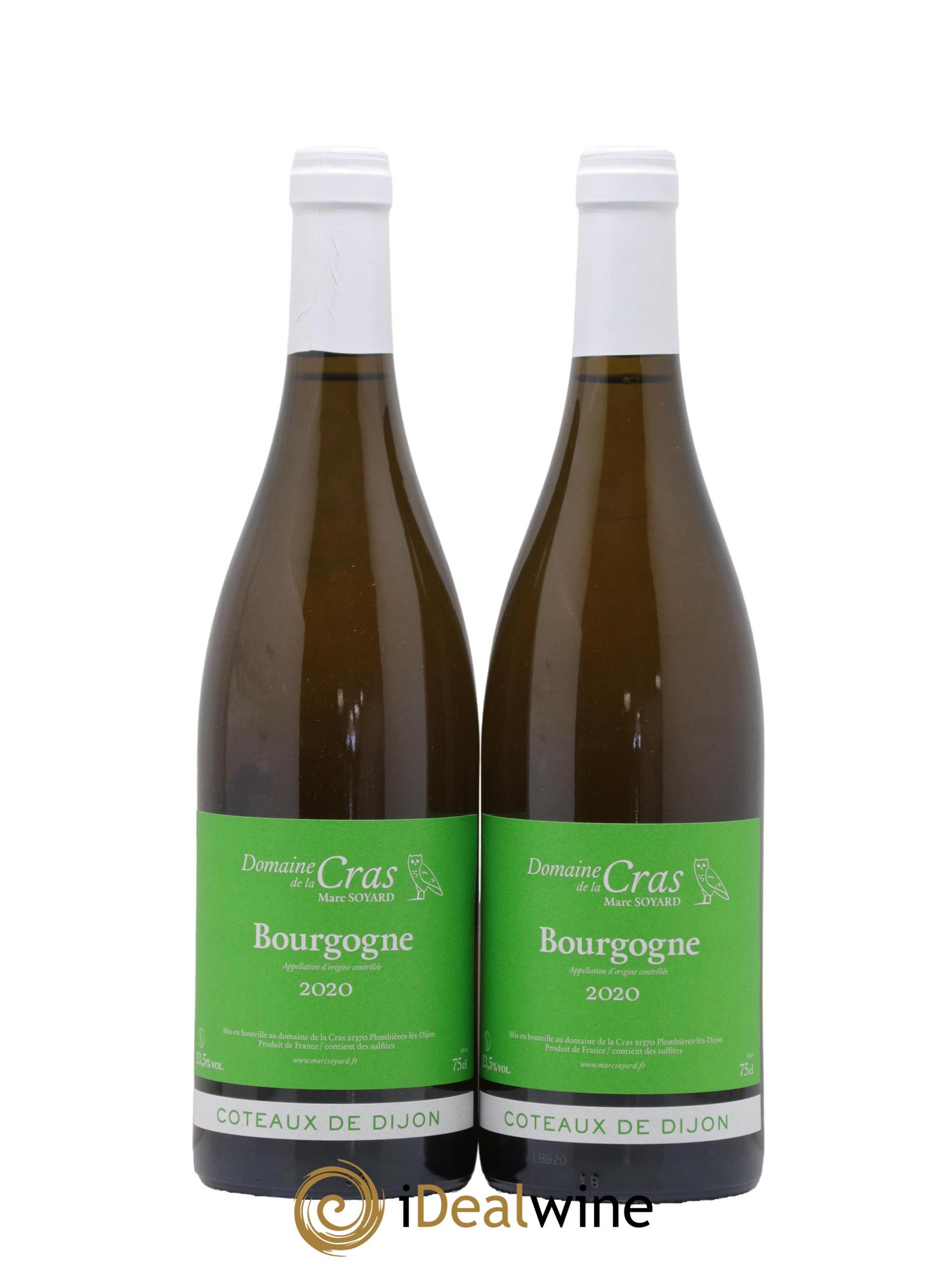 Bourgogne Cras Domaine de la Cras - Marc Soyard Coteaux de Dijon Domaine de la Cras 2020 - Lot de 2 bouteilles - 0