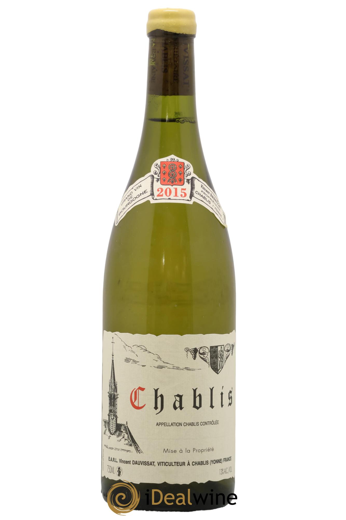 Chablis Vincent Dauvissat (Domaine) 2015 - Lot de 1 bouteille - 0