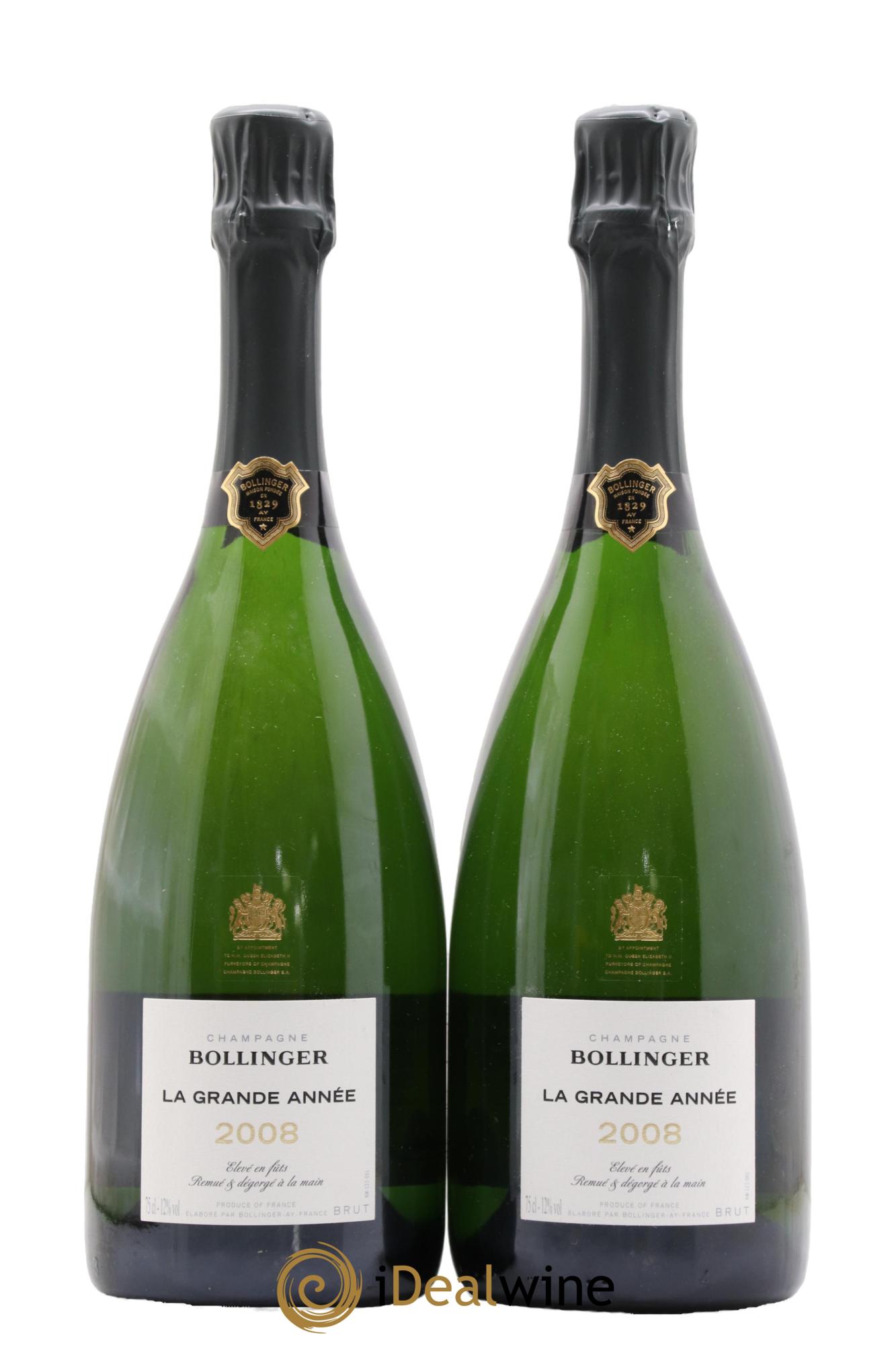 La Grande Année Brut Bollinger 2008 - Posten von 2 Flaschen - 0