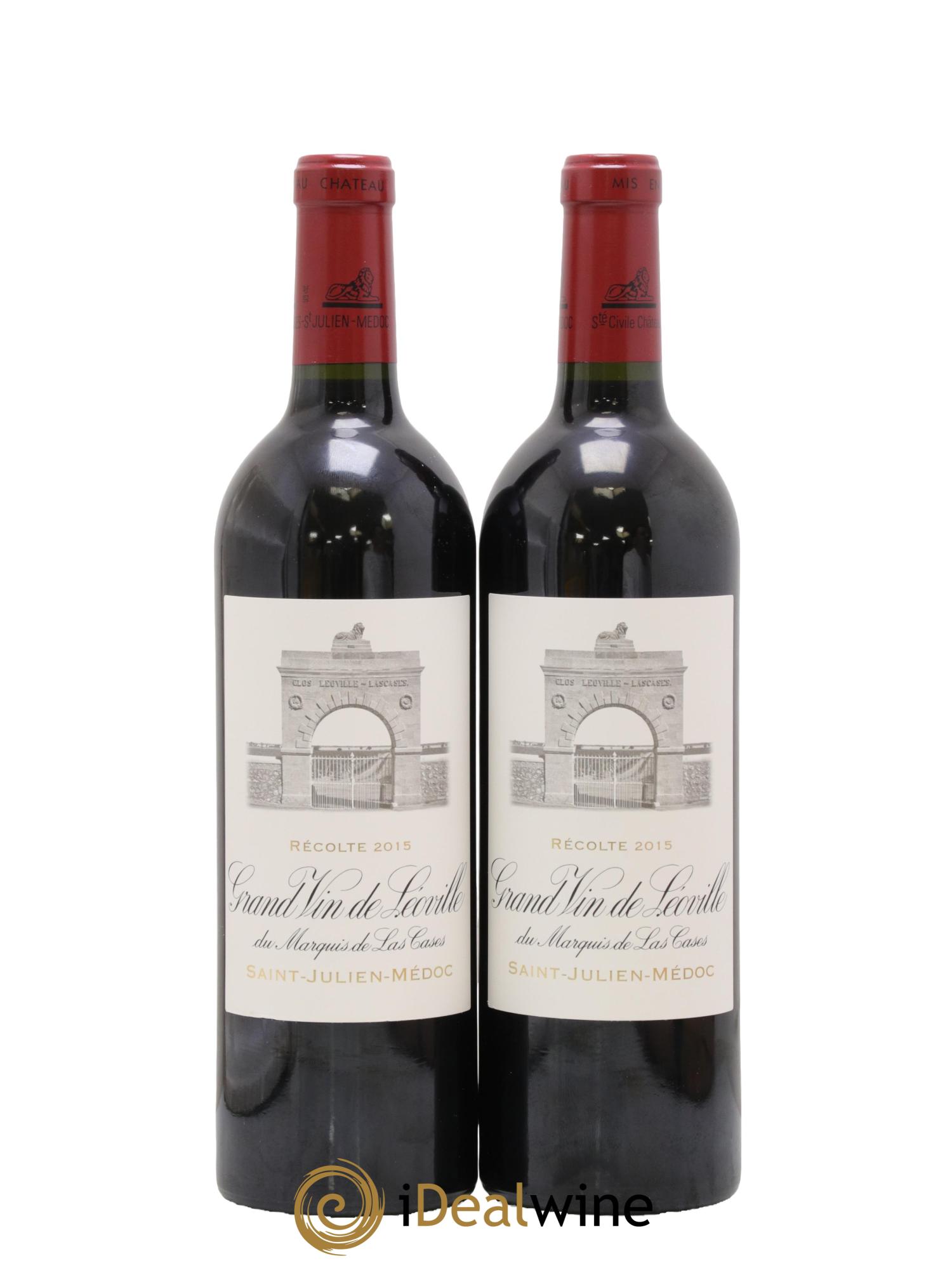Château Léoville Las Cases 2ème Grand Cru Classé 2015 - Lot de 2 bouteilles - 0