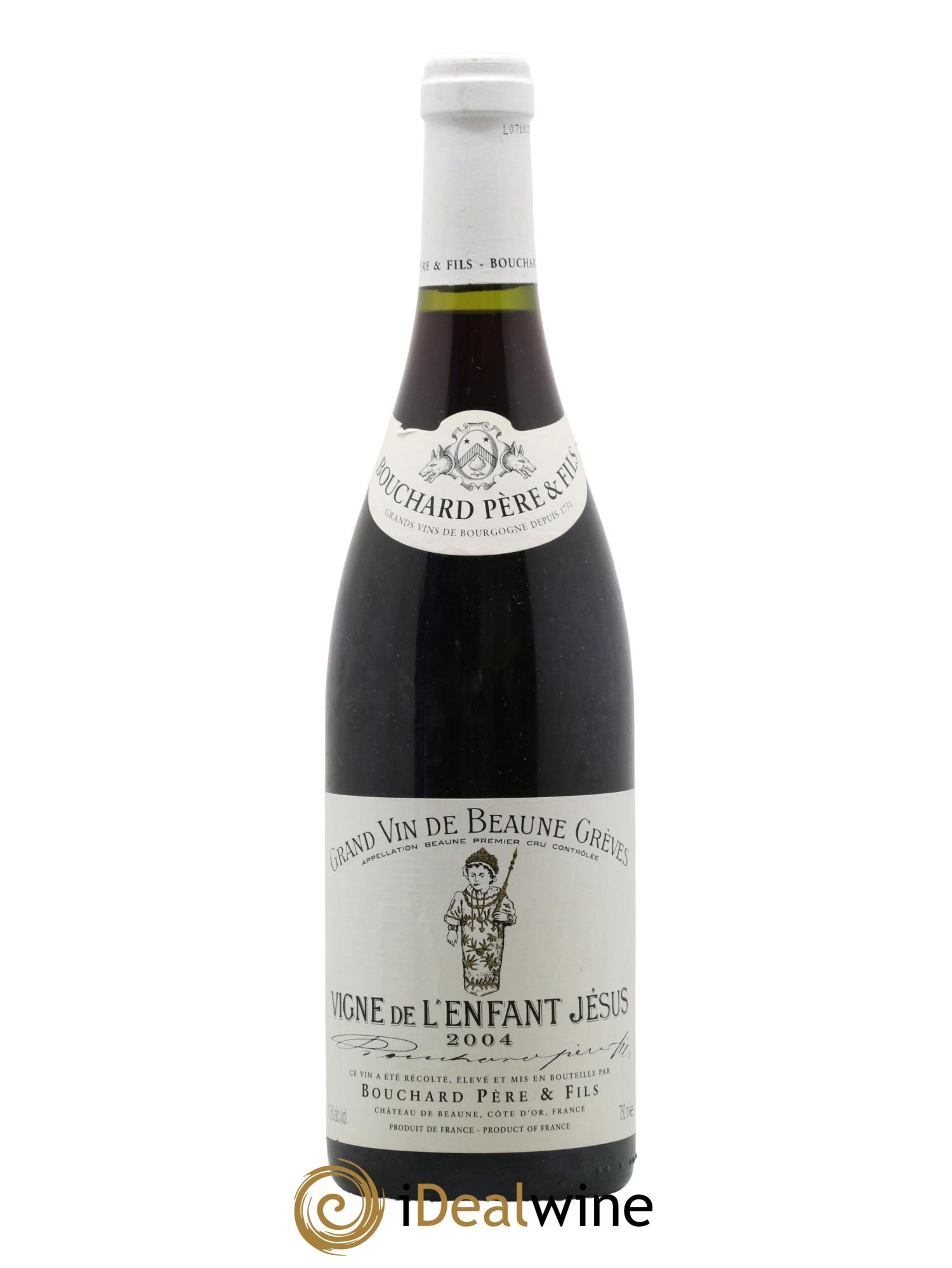 Beaune 1er Cru Grèves - Vigne de l'Enfant Jésus Bouchard Père & Fils 2004 - Lot de 1 bouteille - 0
