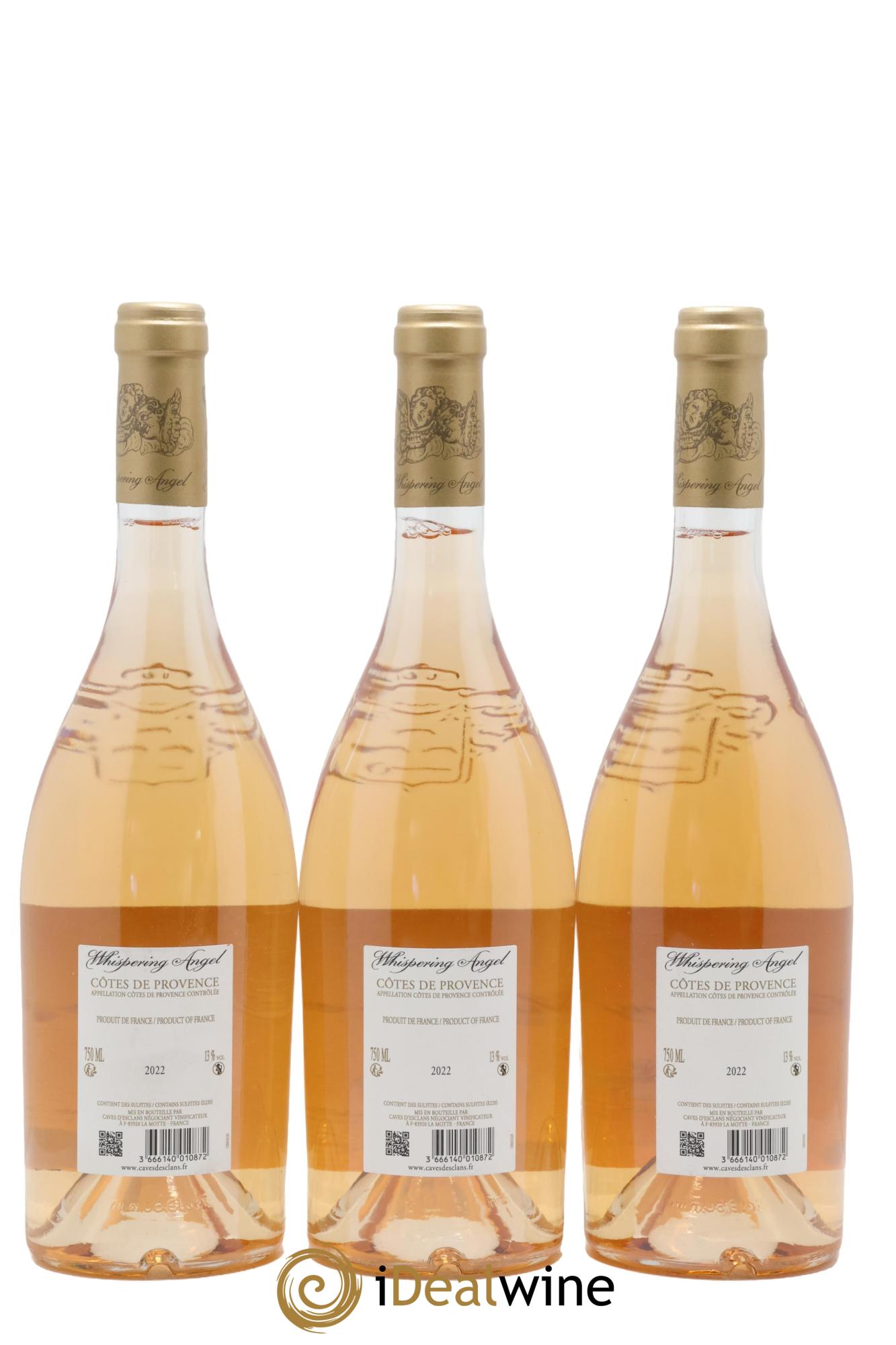 Côtes de Provence Whispering Angel Château d'Esclans 2022 - Lot de 3 bouteilles - 1
