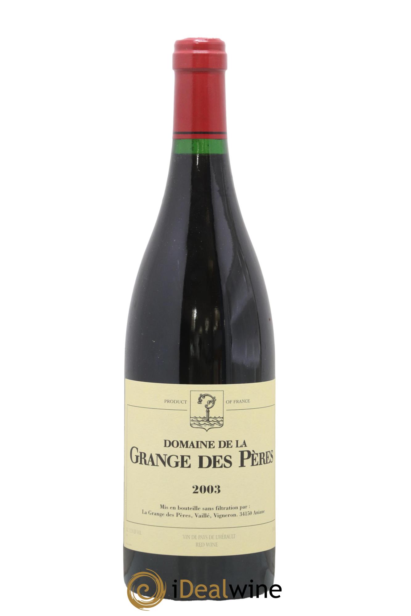 Pays d'Hérault Grange des Pères Laurent Vaillé 2003 - Lot de 1 bouteille - 0