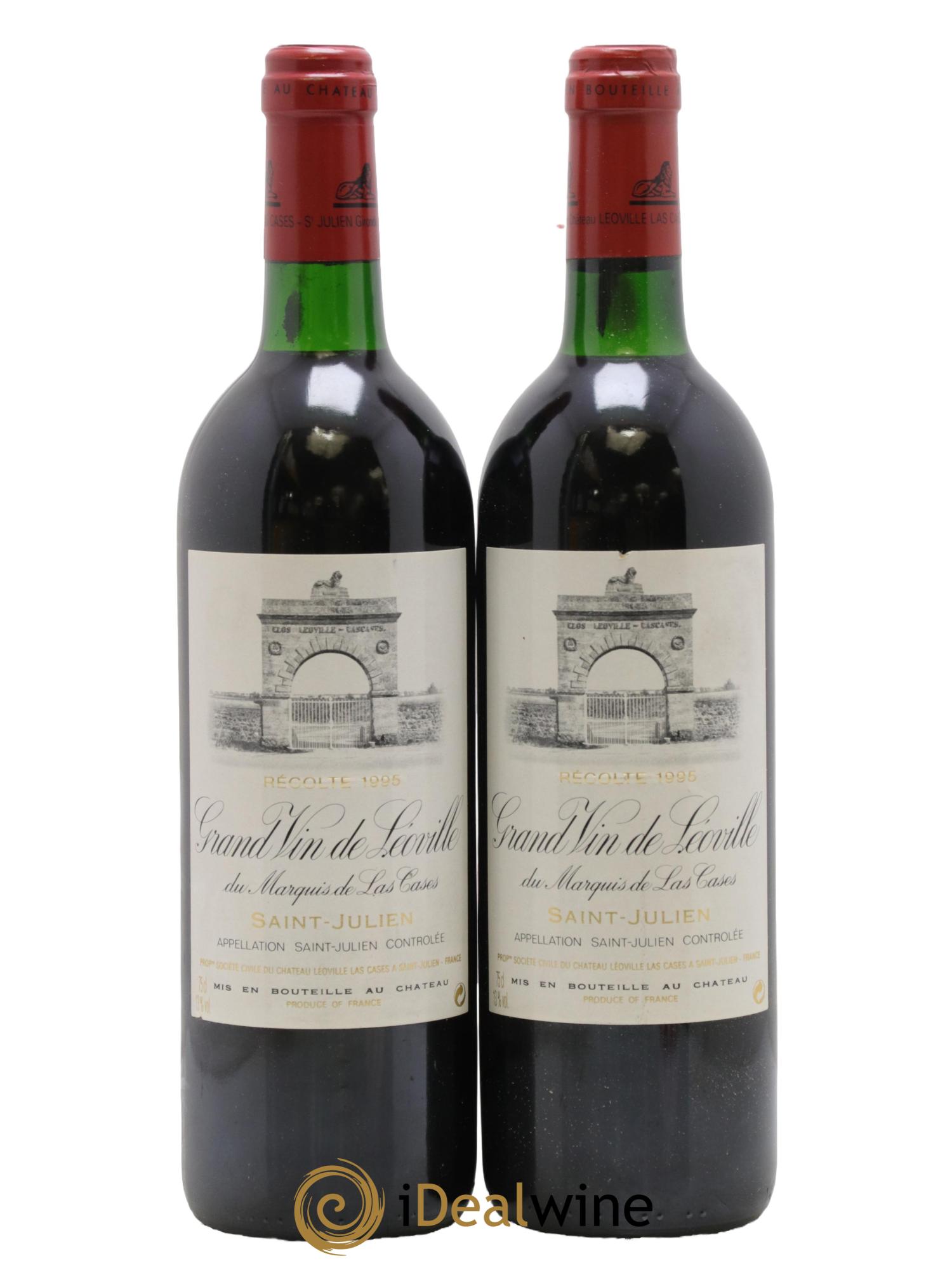 Château Léoville Las Cases 2ème Grand Cru Classé 1995 - Lotto di 2 bottiglie - 0