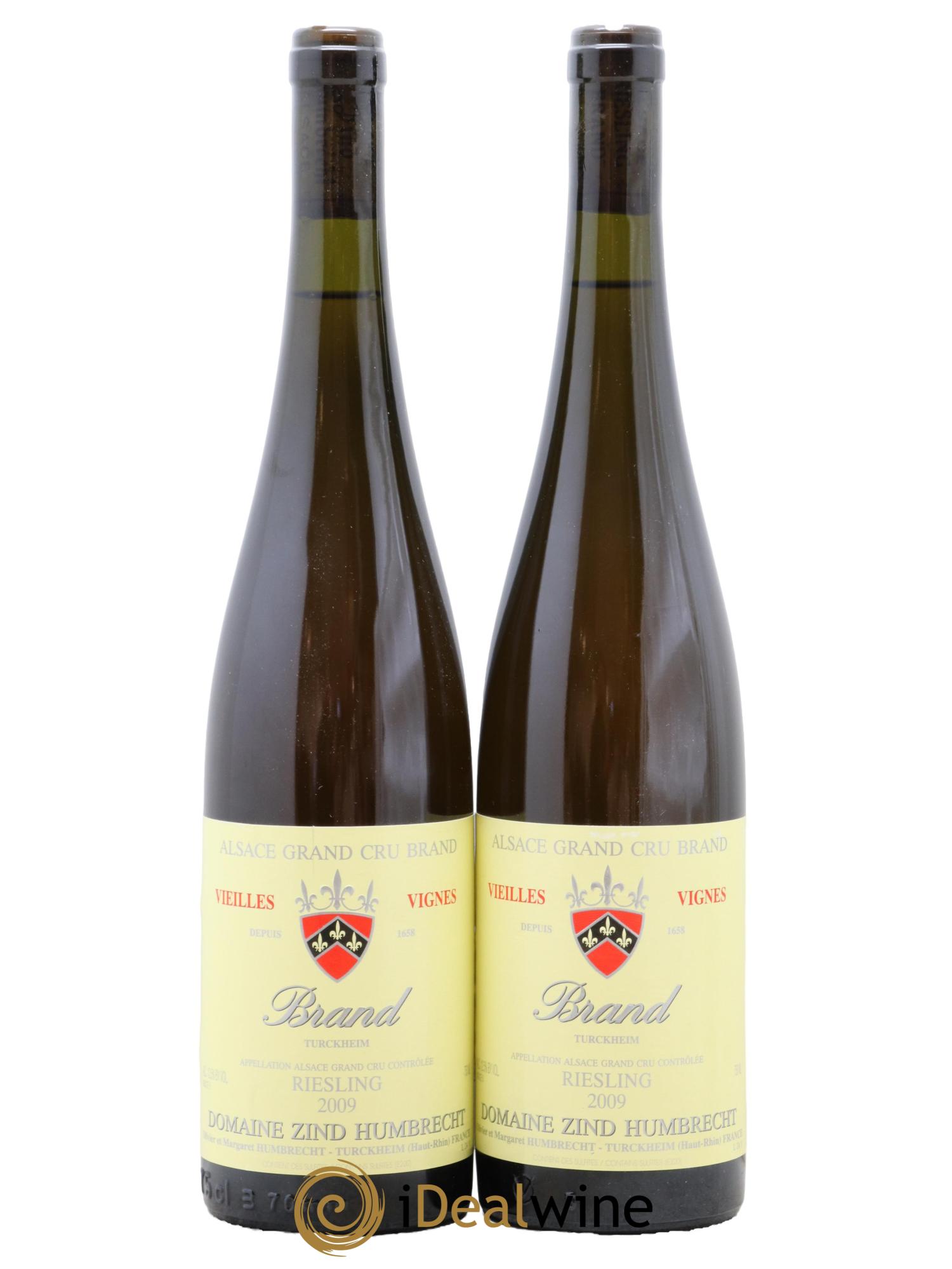 Alsace Riesling Grand Cru Brand Vieilles vignes Zind-Humbrecht (Domaine) 2009 - Lot de 2 bouteilles - 0