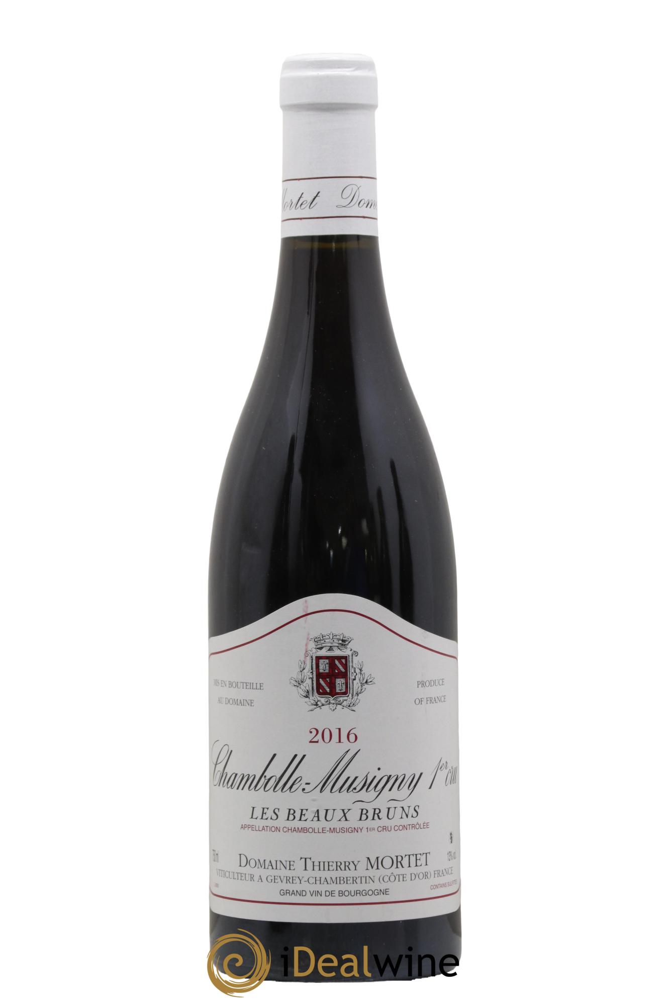 Chambolle-Musigny 1er Cru Aux Beaux Bruns Thierry Mortet (Domaine) 2016 - Lot de 1 bouteille - 0