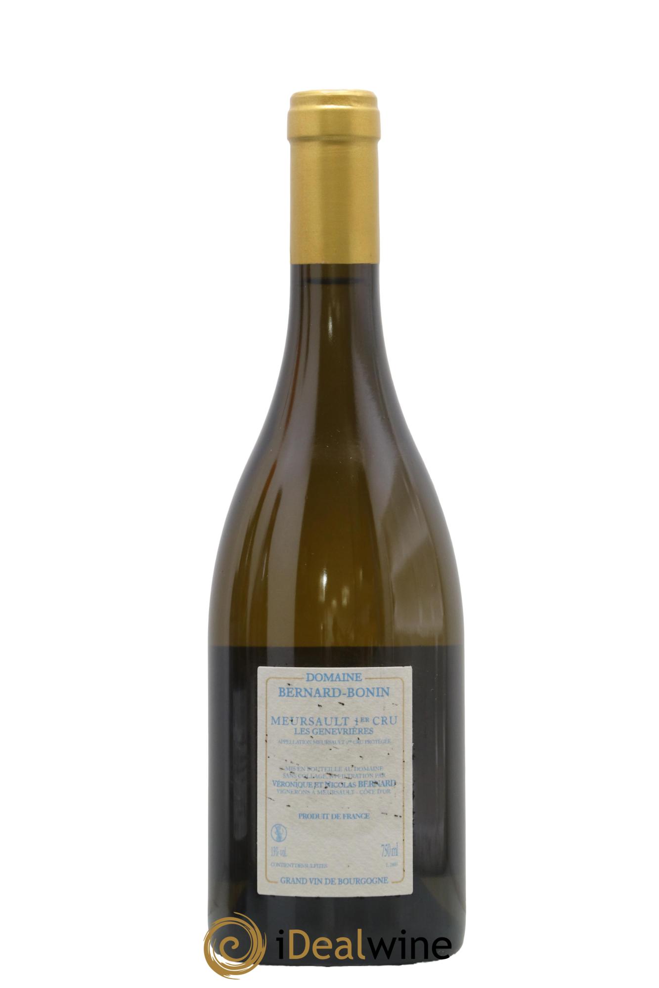 Meursault 1er Cru Les Genevrières Bernard Bonin 2018 - Lotto di 1 bottiglia - 1