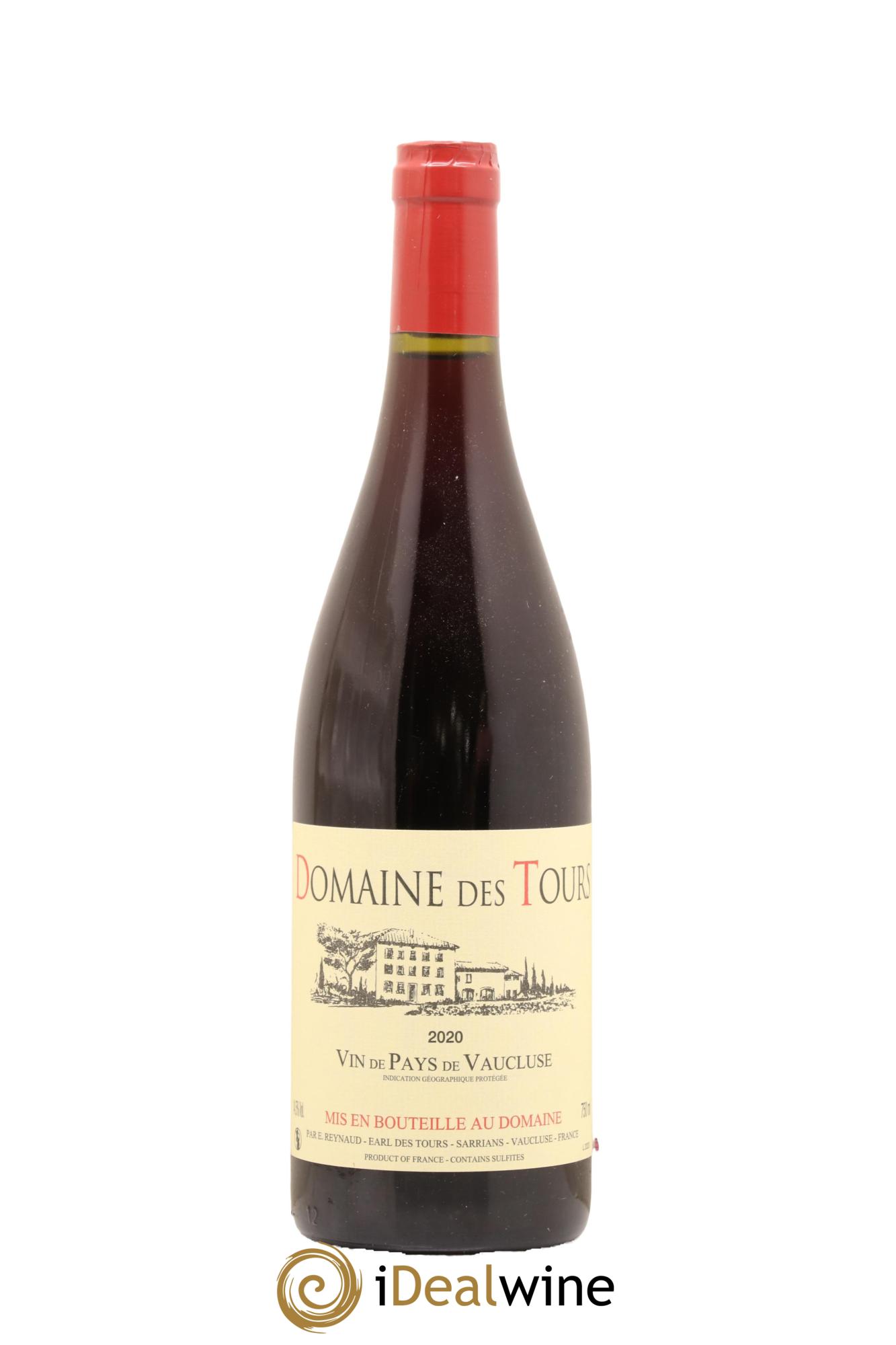 Vaucluse (Vin de Pays de Vaucluse) Domaine des Tours Emmanuel Reynaud 2020 - Lot de 1 bouteille - 0