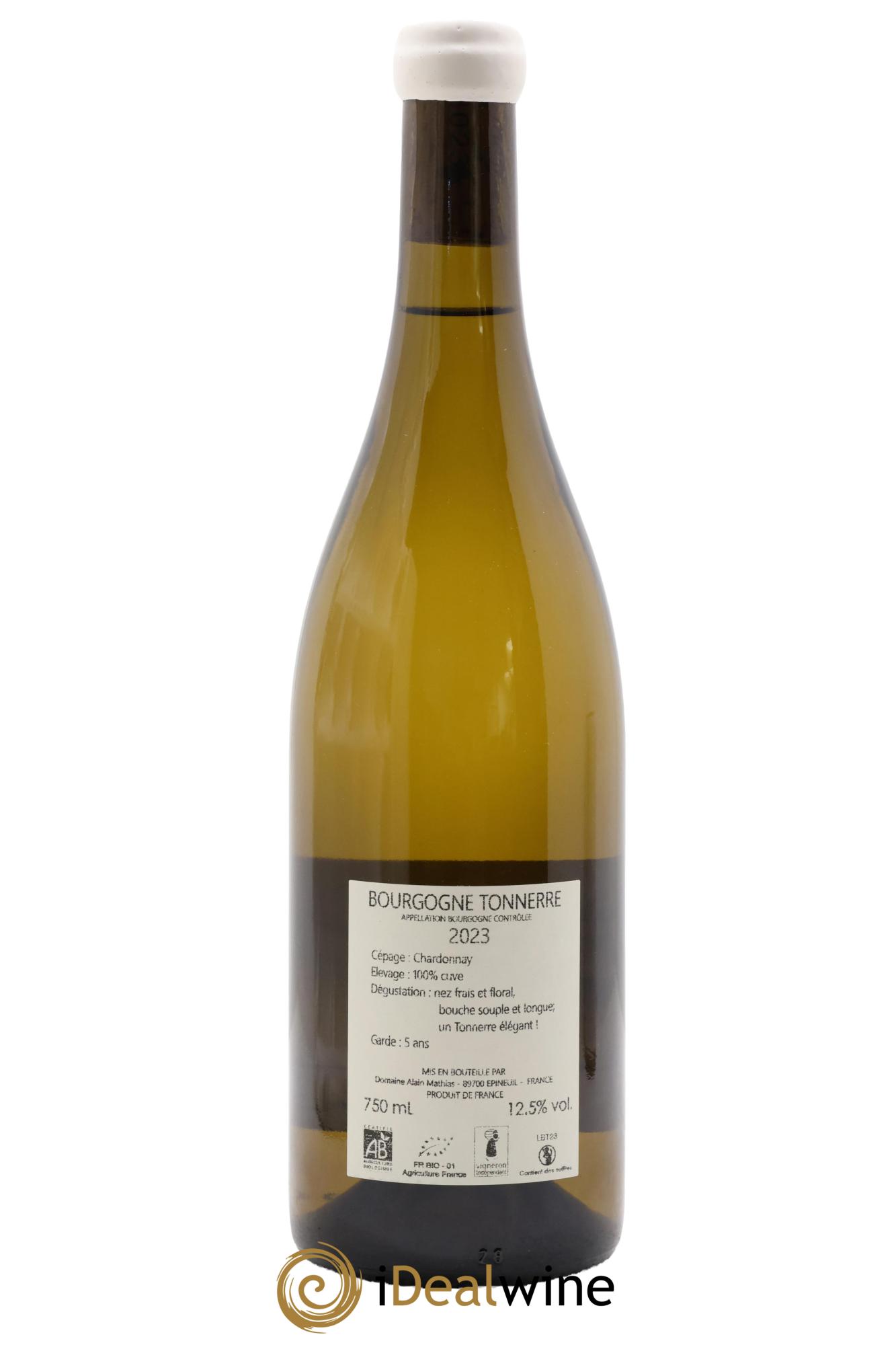 Bourgogne Tonnerre Domaine Alain Mathias 2023 - Lotto di 1 bottiglia - 1