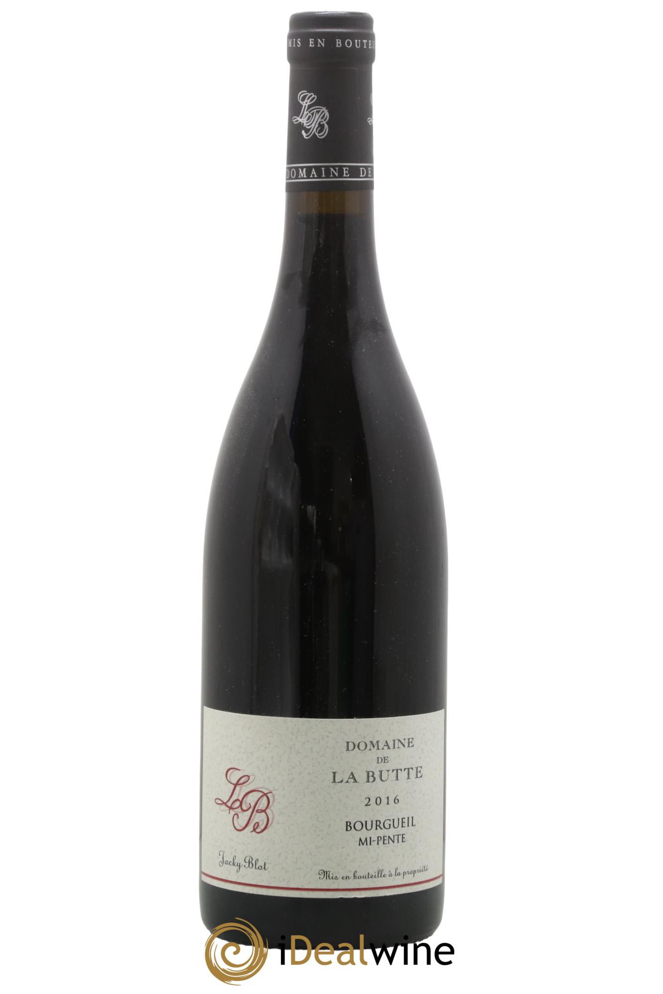 Bourgueil Mi-Pente Domaine de La Butte - Jacky Blot 2016 - Lot de 1 bouteille - 0