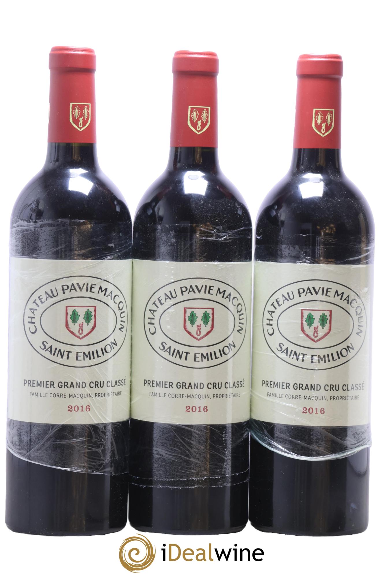 Château Pavie Macquin 1er Grand Cru Classé B 2016 - Lot of 3 bottles - 0