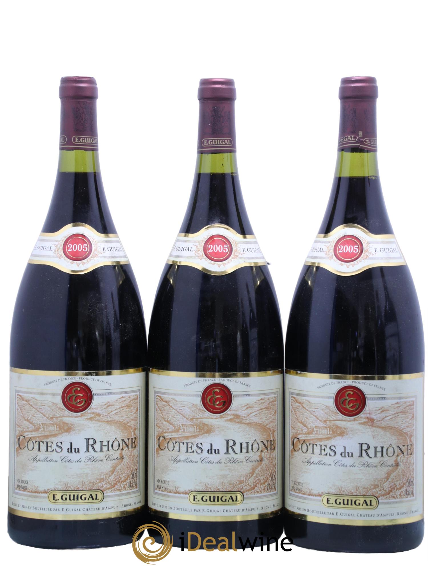 Côtes-du-Rhône Guigal 2005 - Lot de 3 magnums - 0