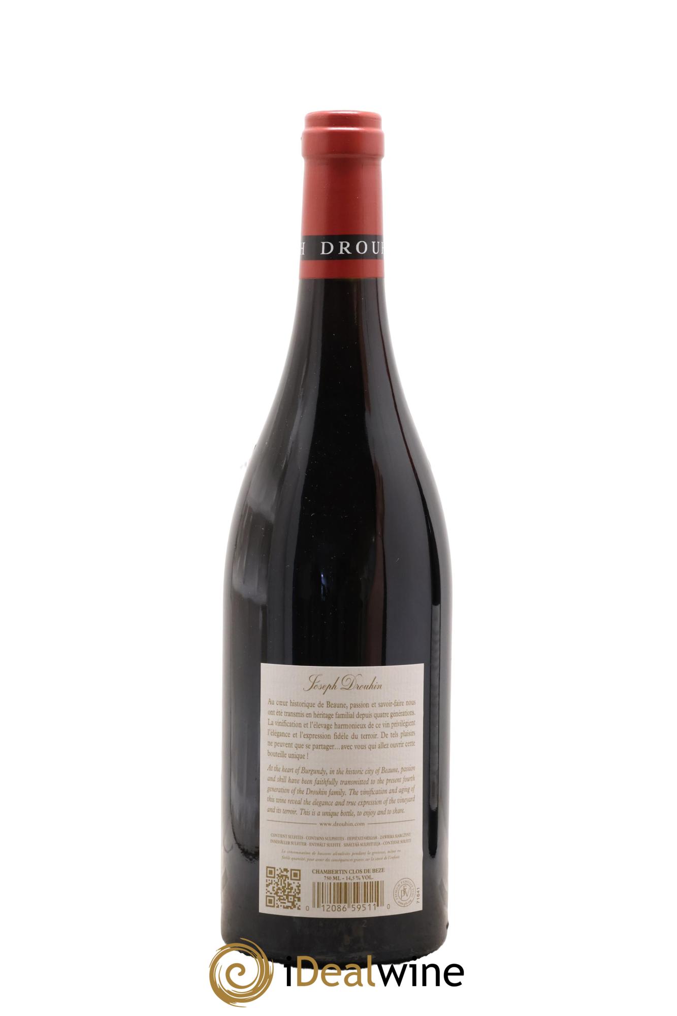 Chambertin Clos de Bèze Grand Cru Joseph Drouhin 2019 - Posten von 1 Flasche - 1