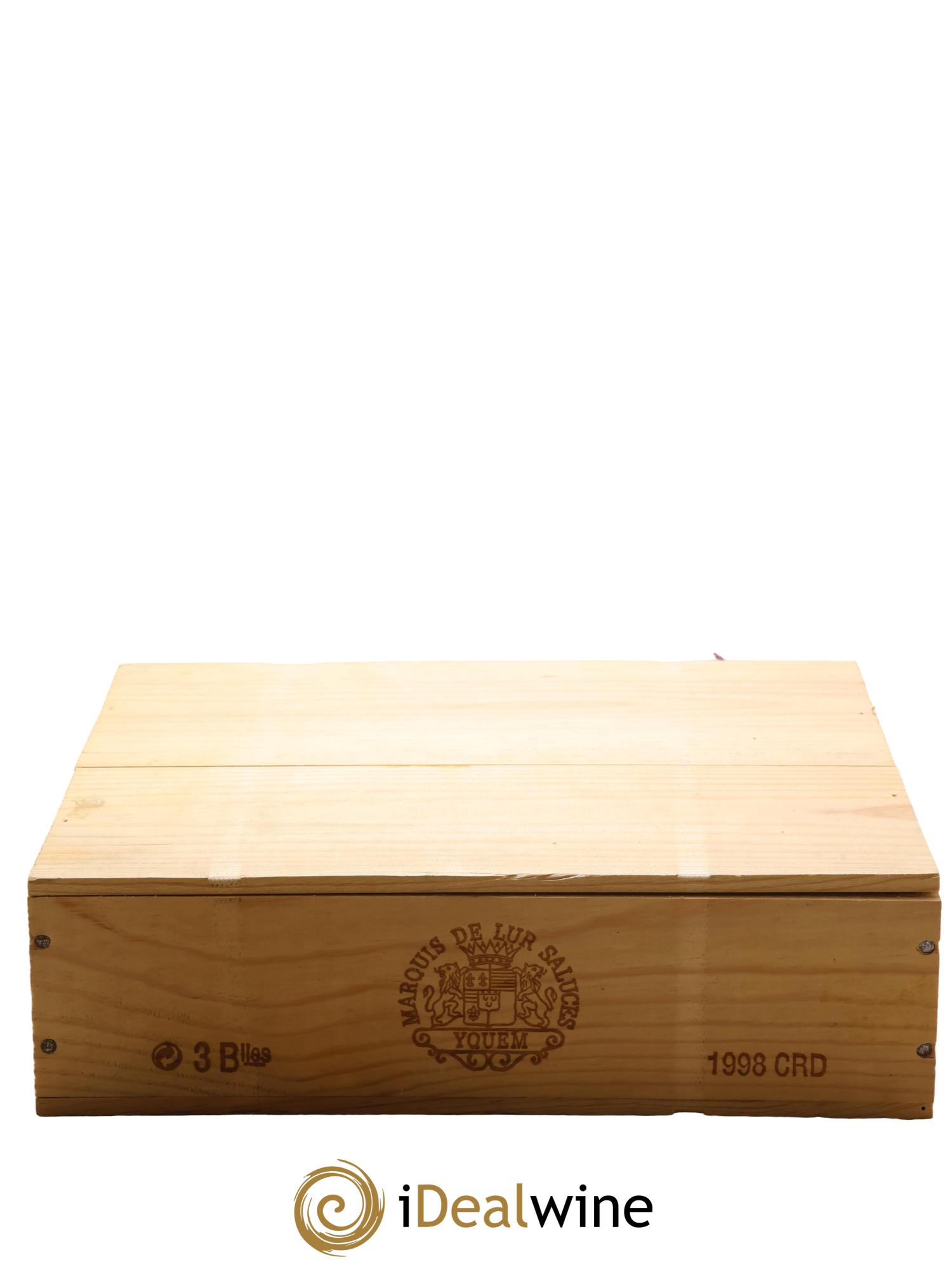 Château d' Yquem 1er Cru Classé Supérieur 1998 - Posten von 3 Flaschen - 2