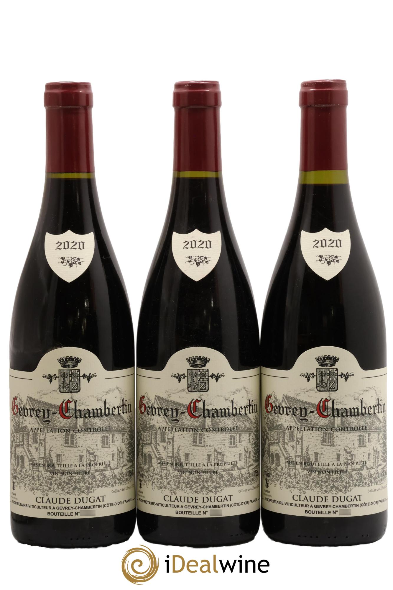 Gevrey-Chambertin Claude Dugat 2020 - Posten von 3 Flaschen - 0