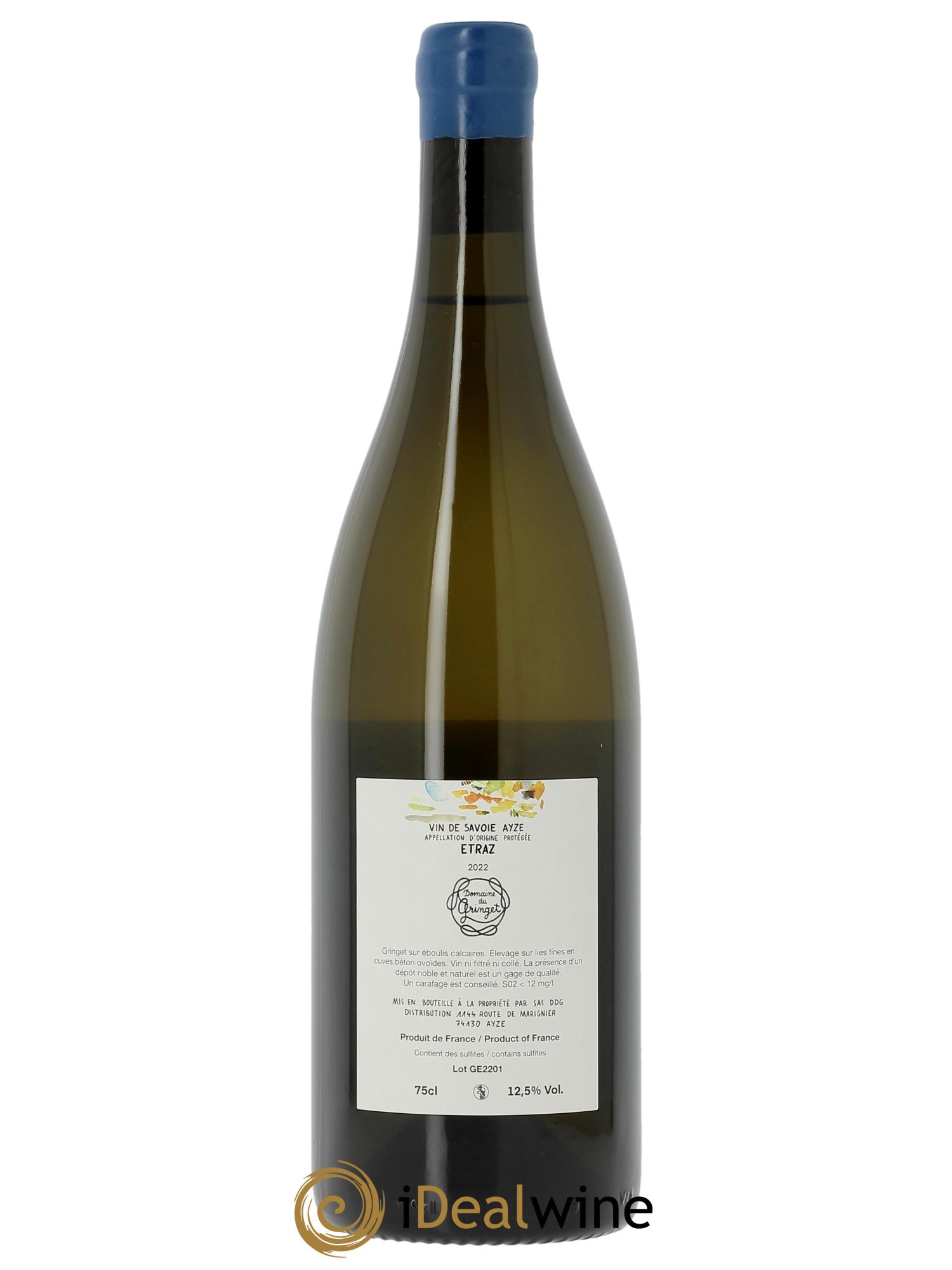 Vin de Savoie Ayze Etraz Domaine du Gringet 2022 - Lot de 1 bouteille - 1