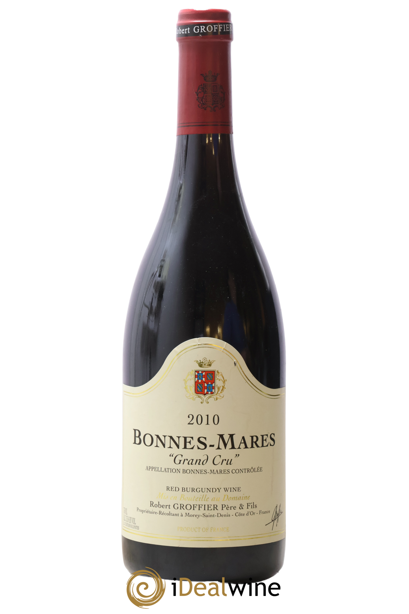 Bonnes-Mares Grand Cru Robert Groffier Père & Fils (Domaine) 2010 - Lot de 1 bouteille - 0