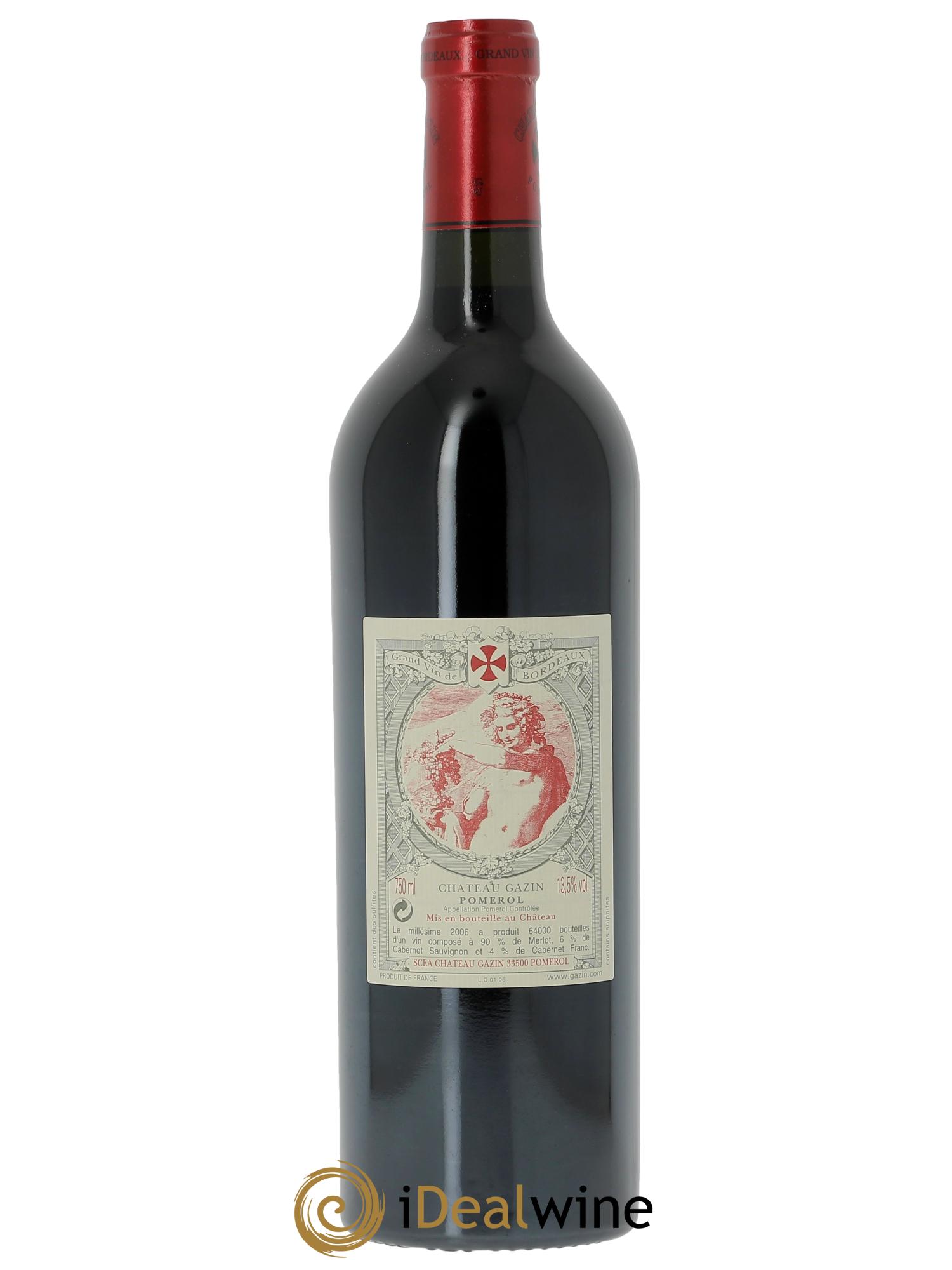 Château Gazin  2006 - Lot of 1 bottle - 1