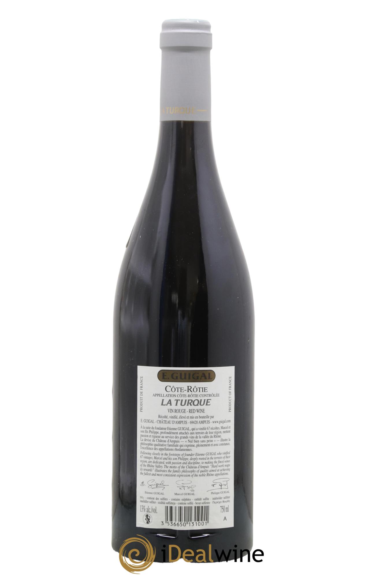 Côte-Rôtie La Turque Guigal 2010 - Posten von 1 Flasche - 1