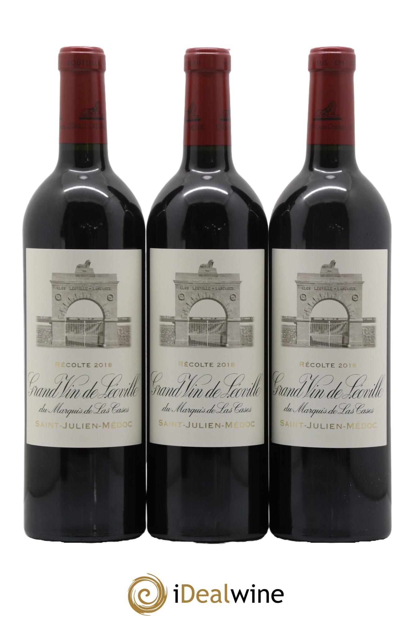 Château Léoville Las Cases 2ème Grand Cru Classé 2018 - Lotto di 6 bottiglie - 3