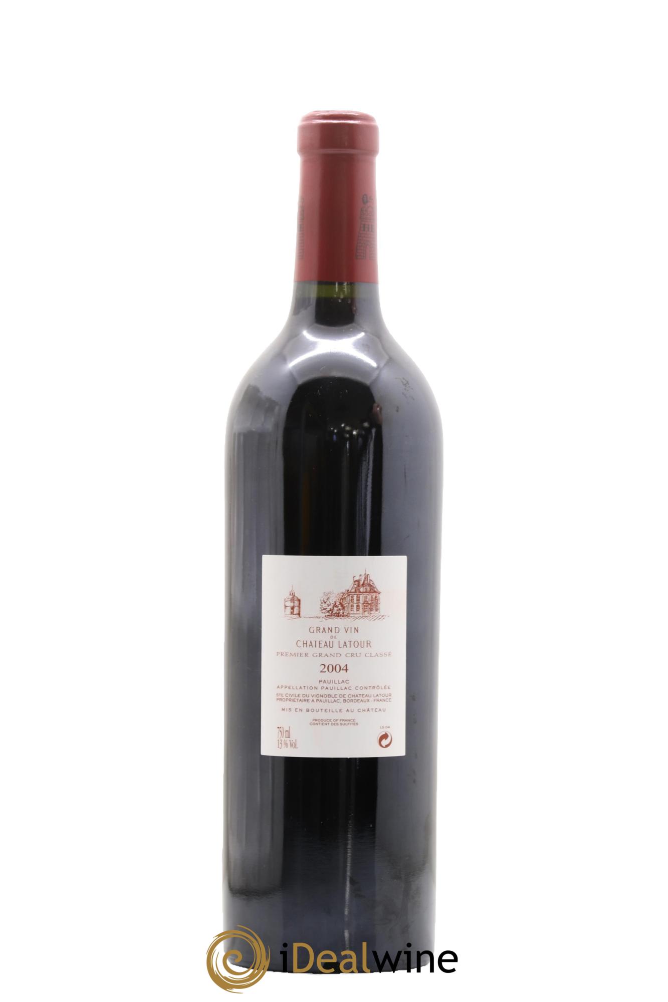 Château Latour 1er Grand Cru Classé 2004 - Lot de 1 bouteille - 1
