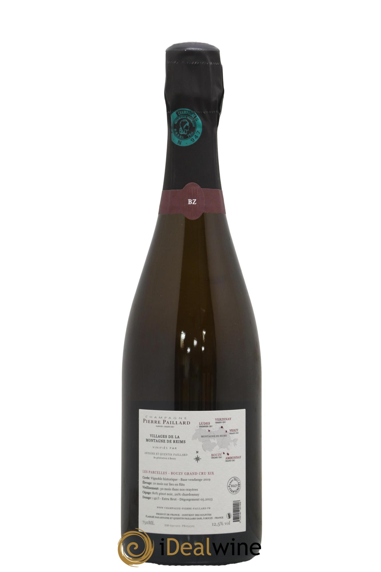 Les Parcelles XIX Bouzy Grand Cru Extra-Brut Pierre Paillard Bouzy Grand Cru Extra-Brut Les Parcelles Maison Pierre Paillard - Lot de 1 bouteille - 1