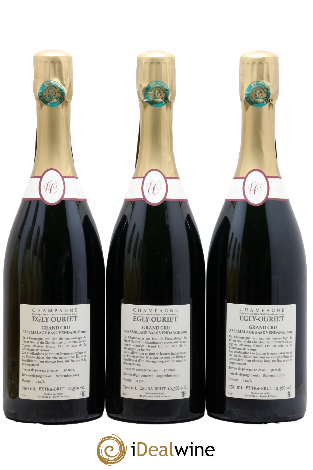 Grand Cru Extra Brut Egly-Ouriet - Posten von 3 Flaschen - 1