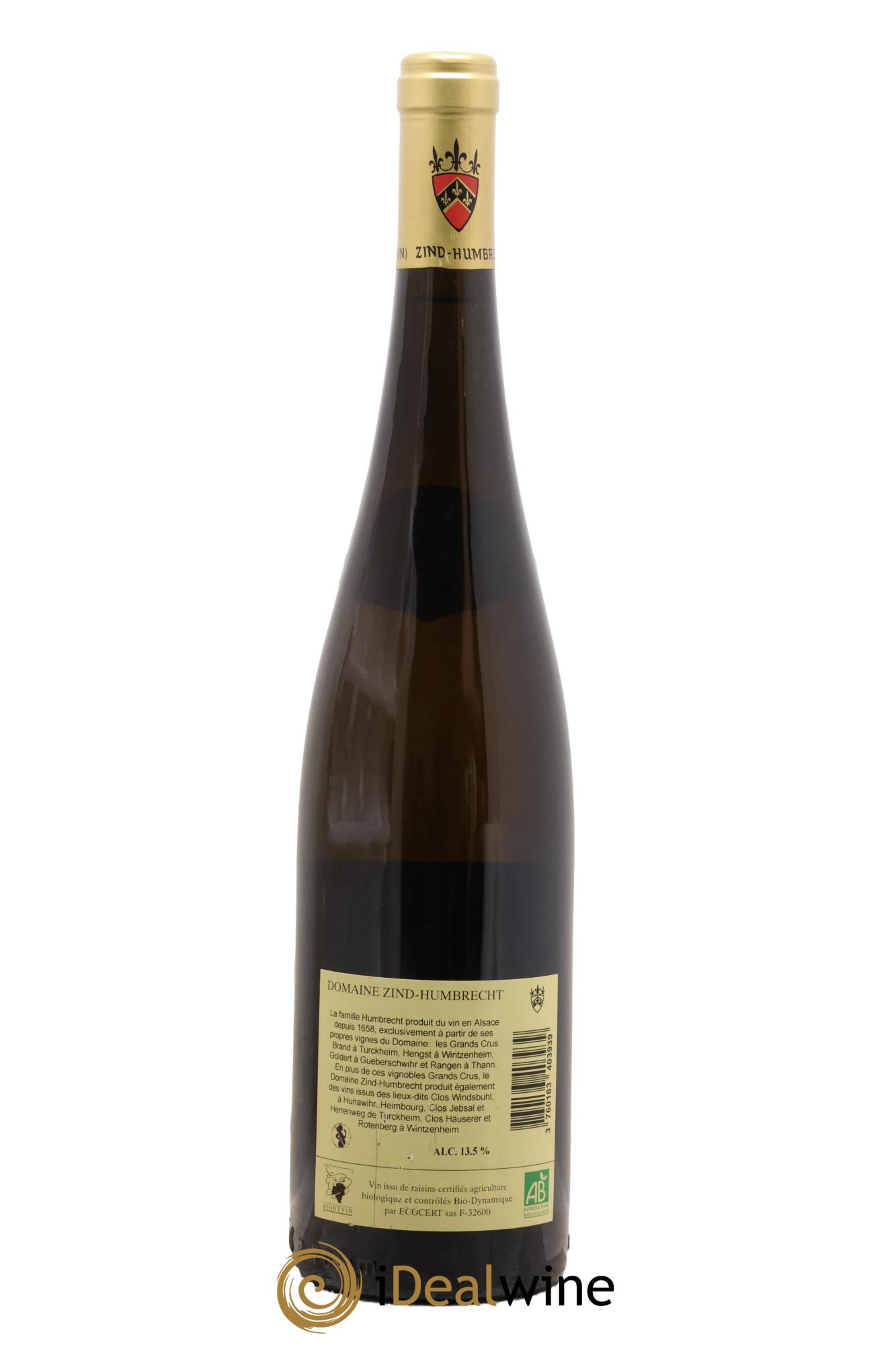 Alsace Riesling Grand Cru Rangen de Thann Clos Saint Urbain Zind-Humbrecht (Domaine) 2009 - Posten von 1 Flasche - 1