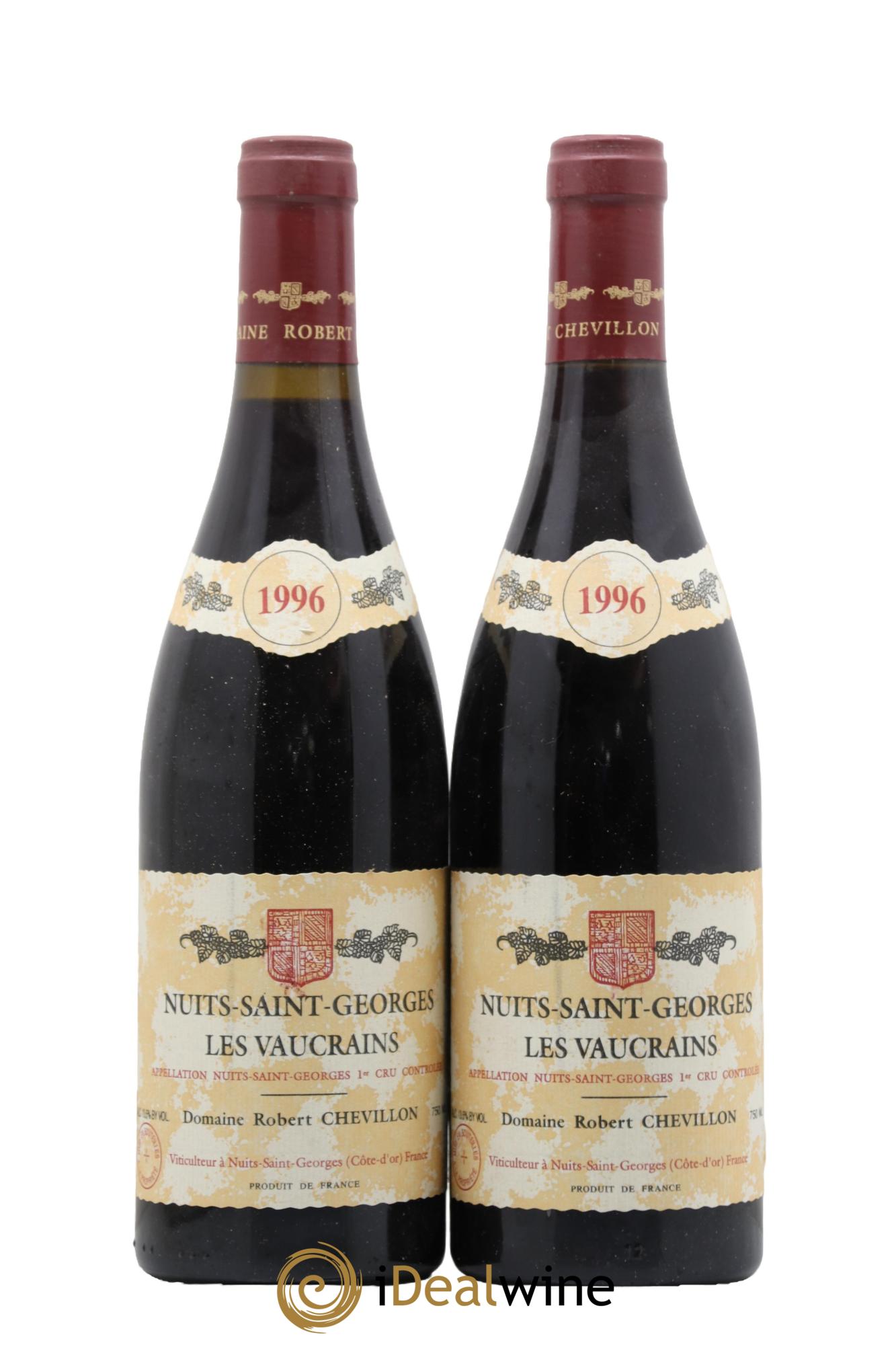 Nuits-Saint-Georges 1er Cru Les Vaucrains Robert Chevillon 1996 - Lot de 2 bouteilles - 0