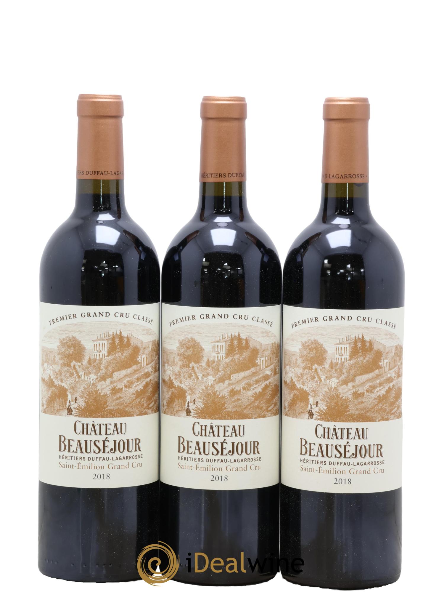 Château Beauséjour (Duffau-Lagarrosse) 1er Grand Cru Classé B 2018 - Lot de 6 bouteilles - 2