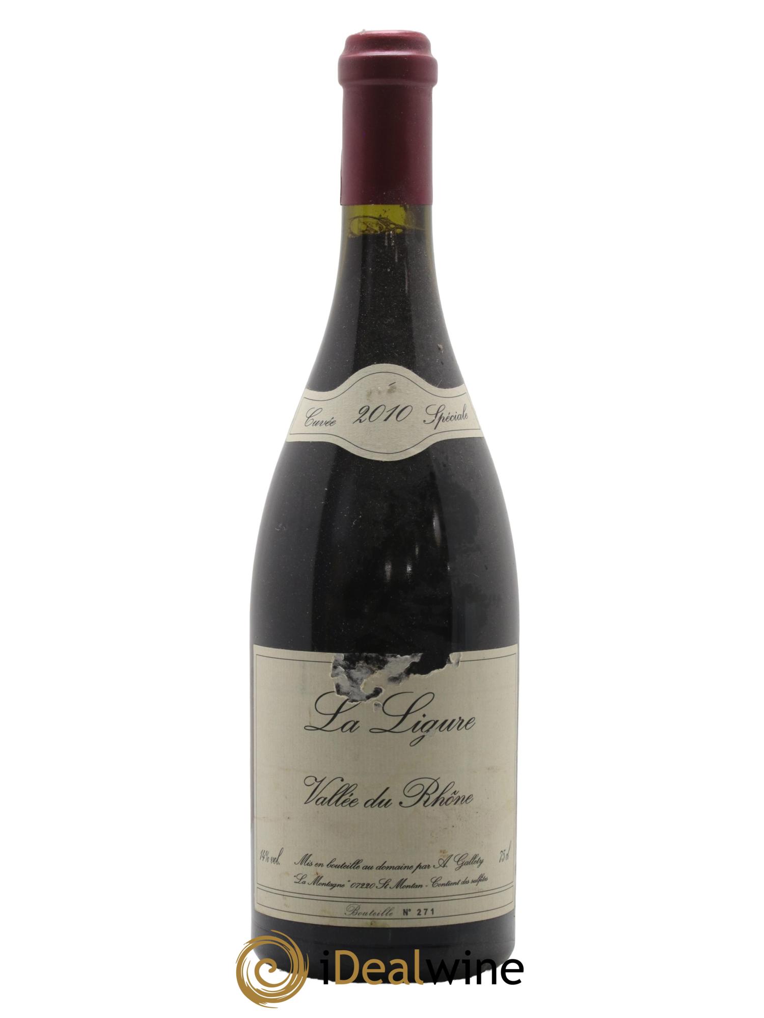 Côtes du Vivarais La Ligure Gallety (Domaine) 2010 - Lot de 1 bouteille - 0