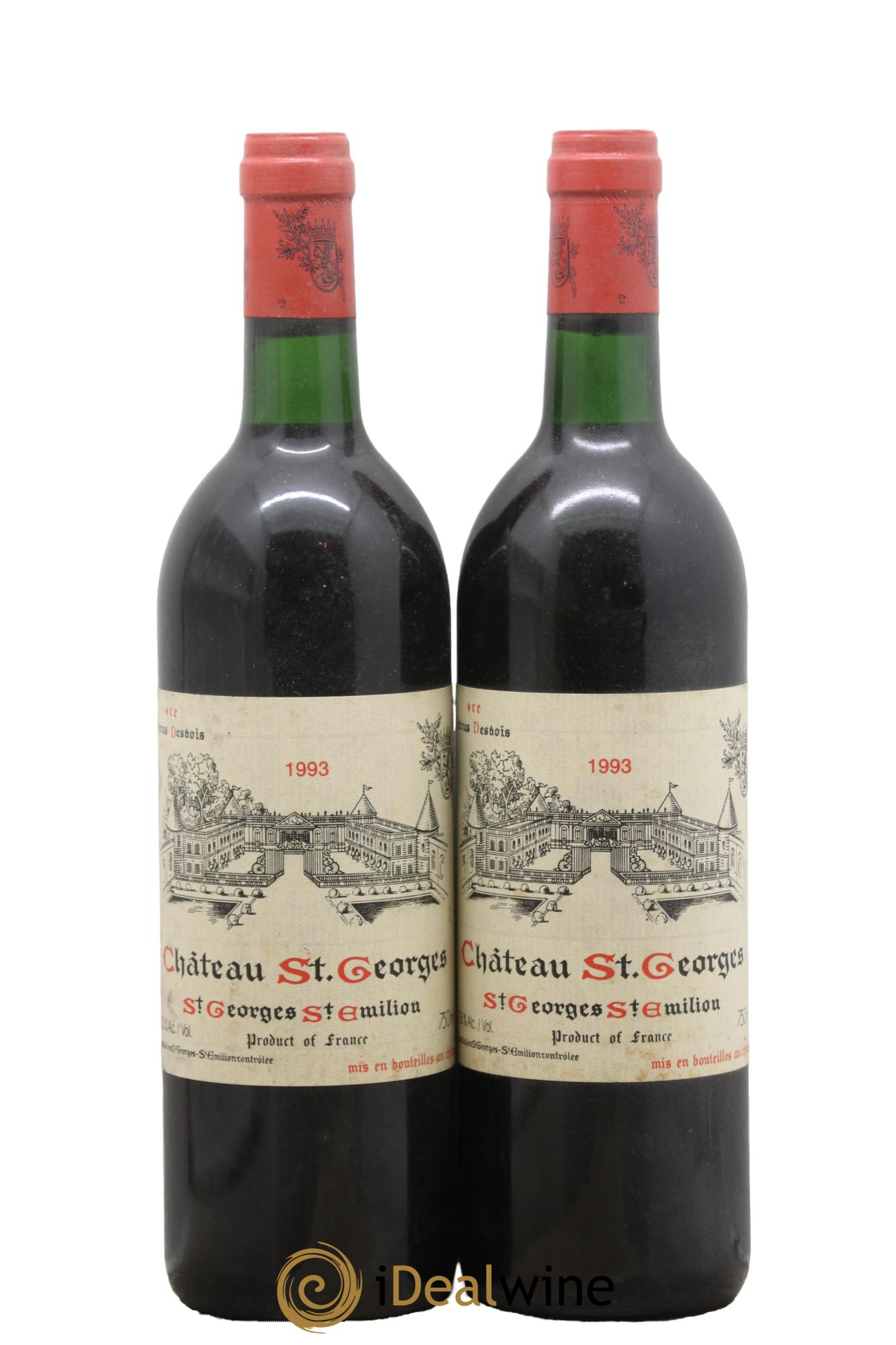 Château Saint-Georges 1993 - Lot of 2 bottles - 0