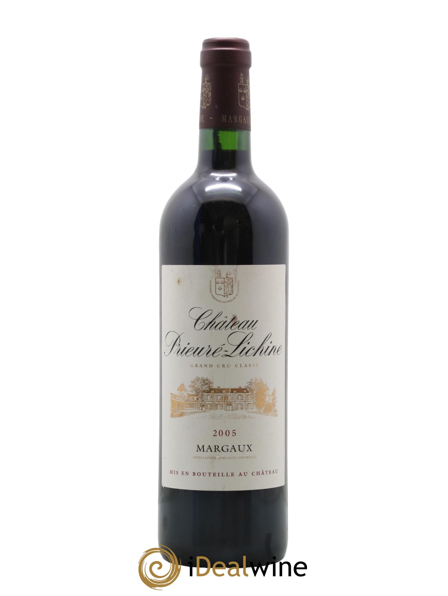 Château Prieuré Lichine 4ème Grand Cru Classé 2005 - Lot de 1 bouteille - 0