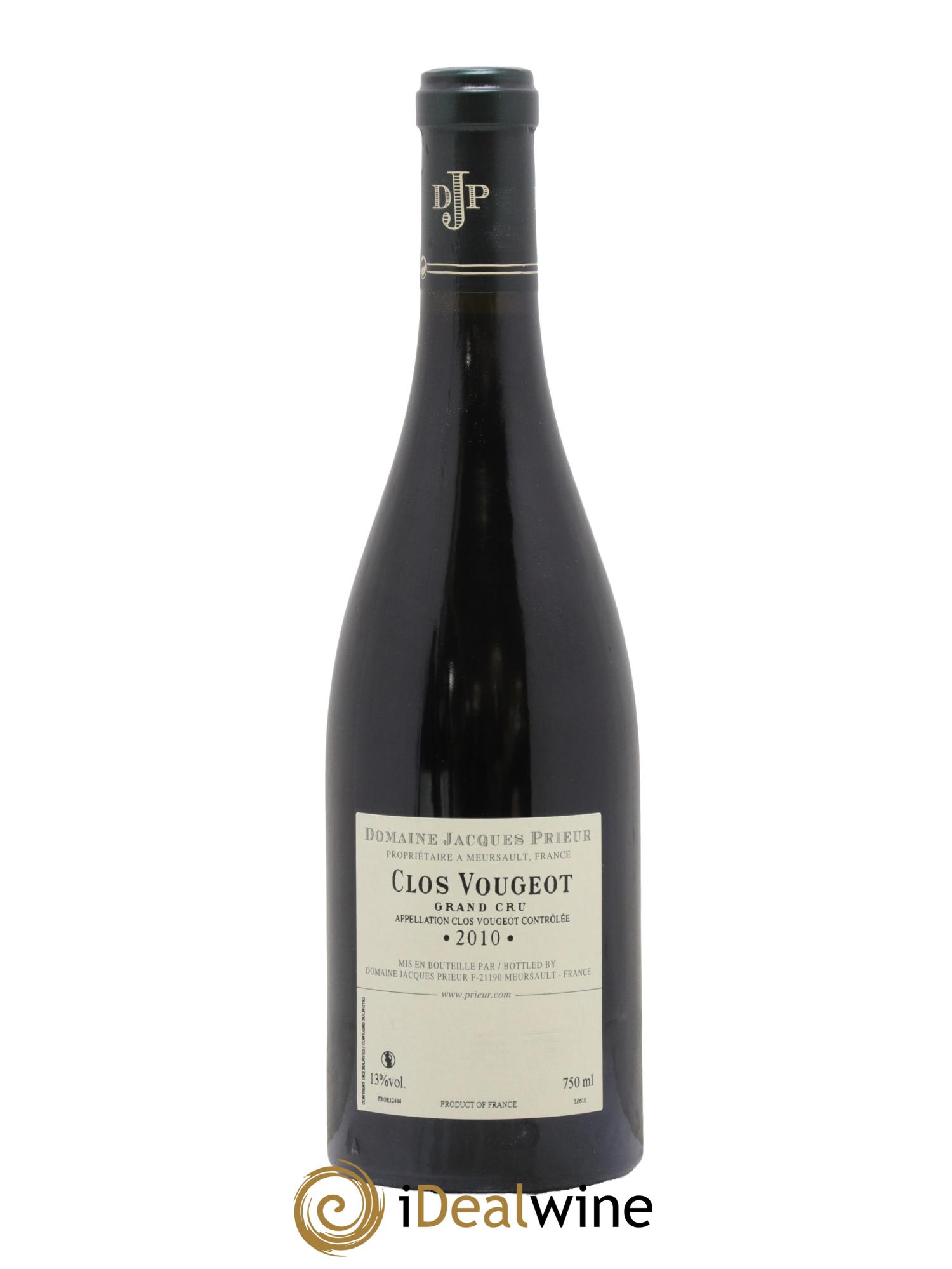 Clos de Vougeot Grand Cru Jacques Prieur (Domaine) 2010 - Lotto di 1 bottiglia - 1