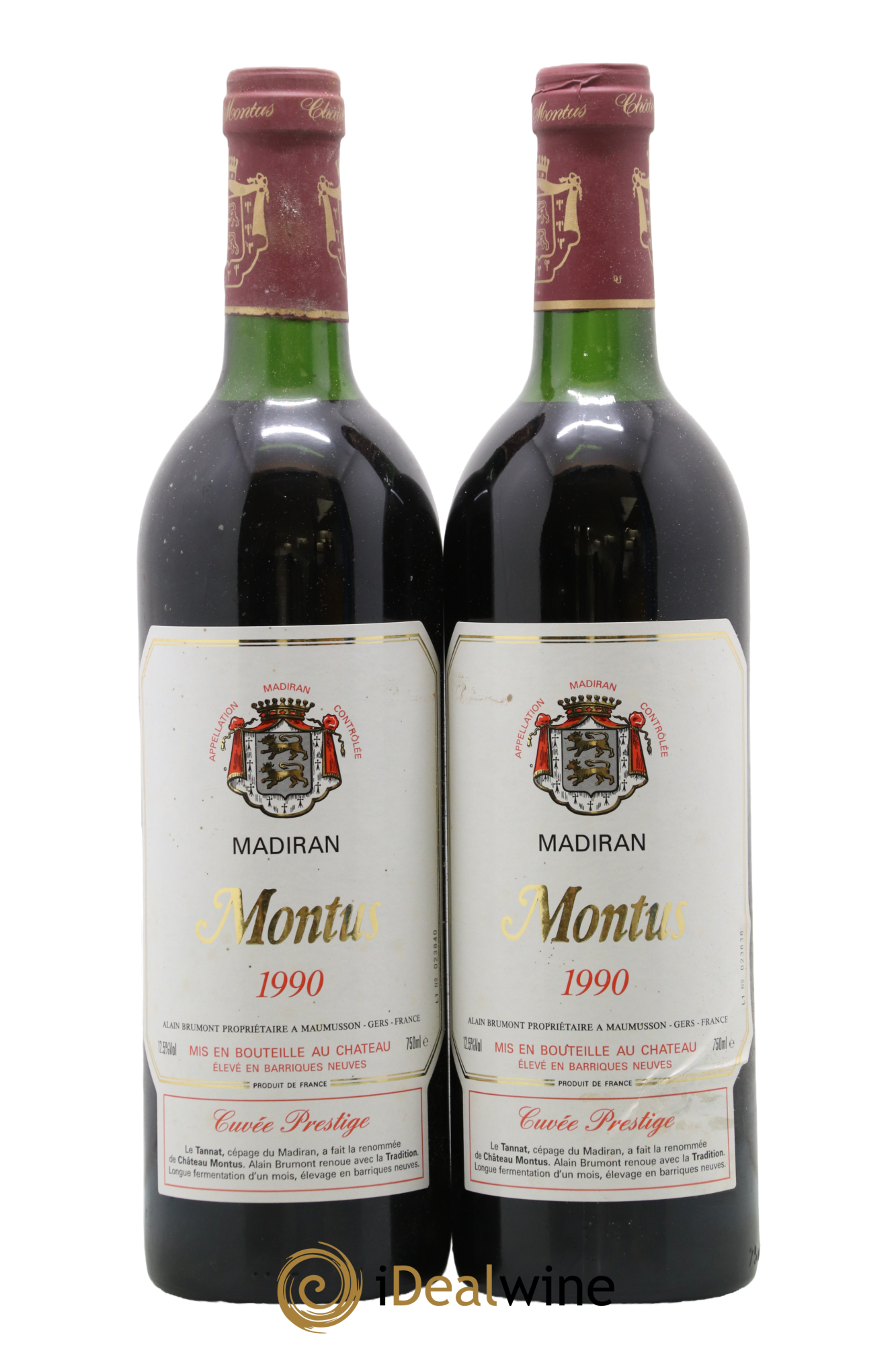 Madiran Château Montus-Prestige Alain Brumont 1990 - Posten von 2 Flaschen - 0
