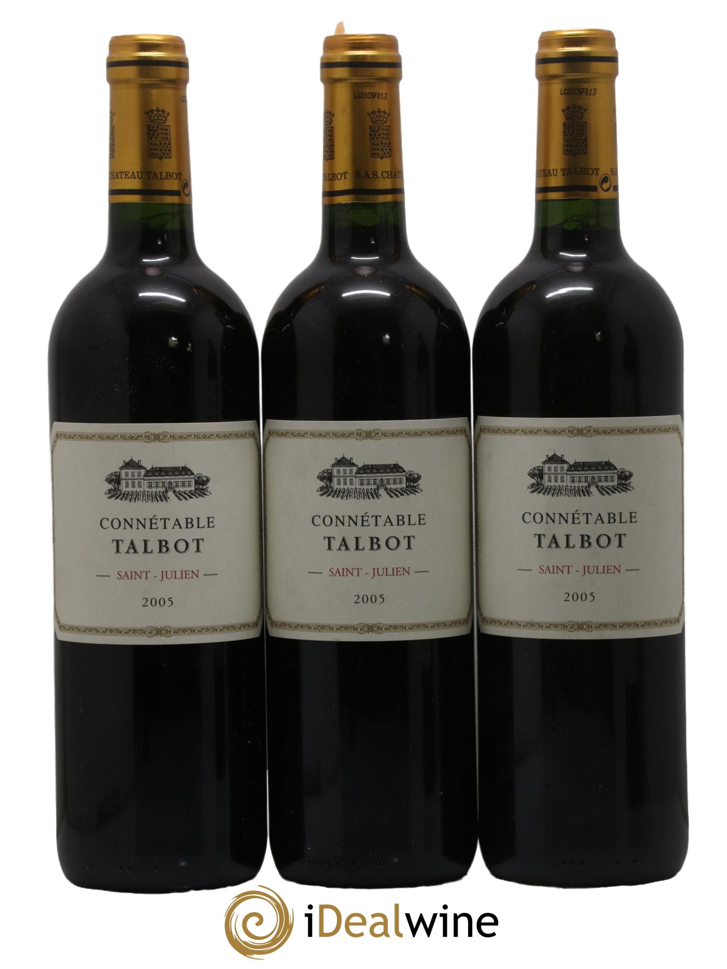 Connétable de Talbot Second Vin 2005 - Lot de 3 bouteilles - 0