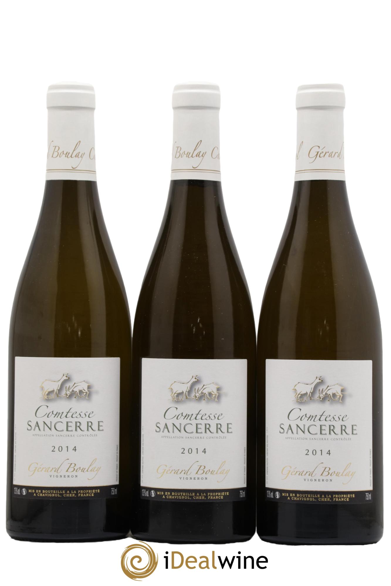 Sancerre Comtesse Gérard Boulay 2014 - Lot de 3 bouteilles - 0