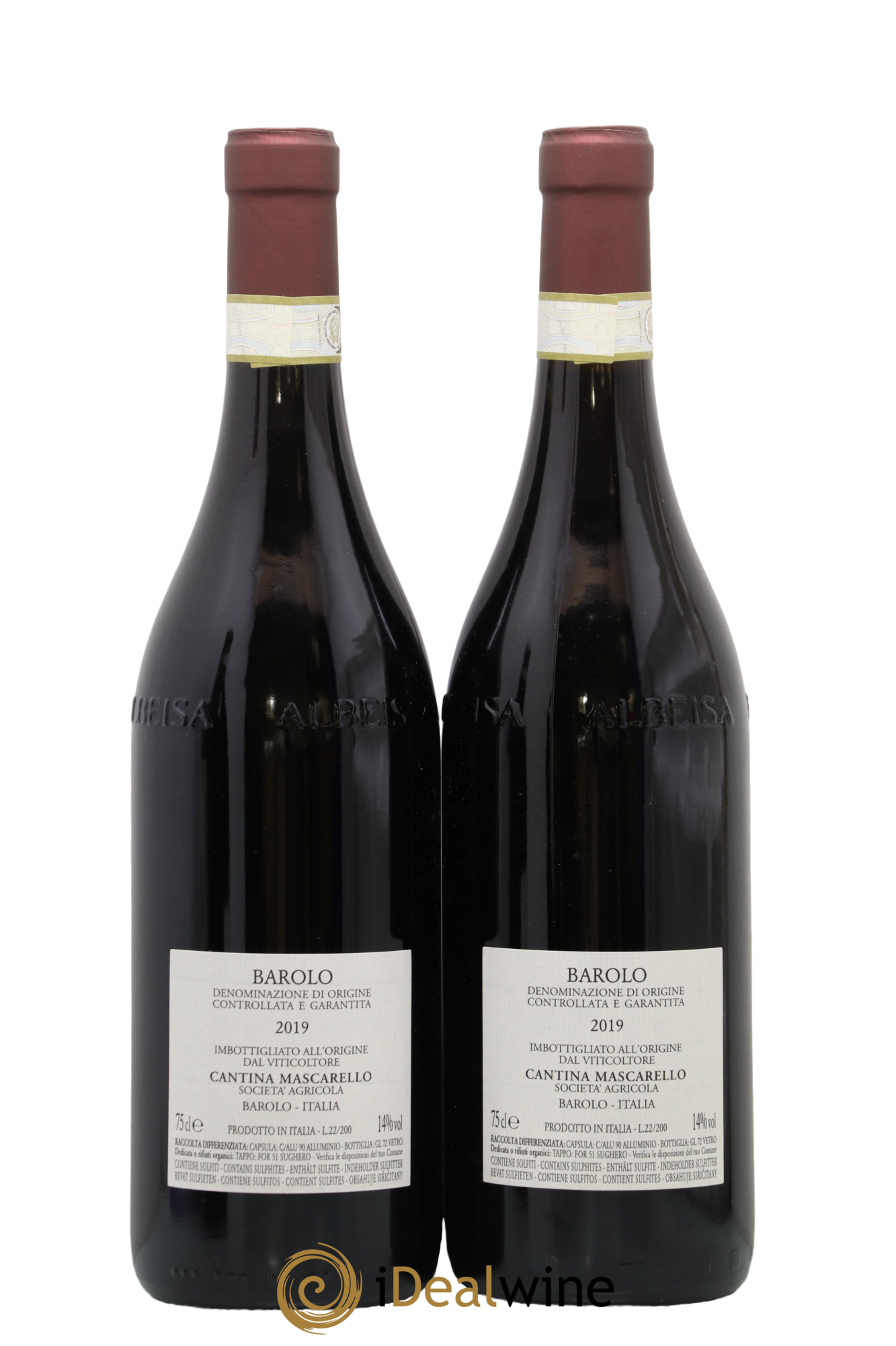 Barolo DOCG Bartolo Mascarello 2019 - Lot de 2 bouteilles - 1