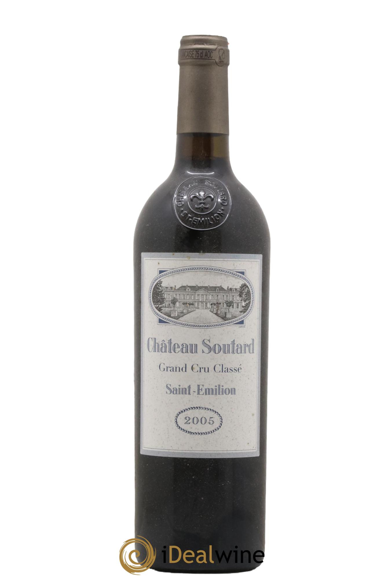 Château Soutard Grand Cru Classé 2005 - Lot de 1 bouteille - 0