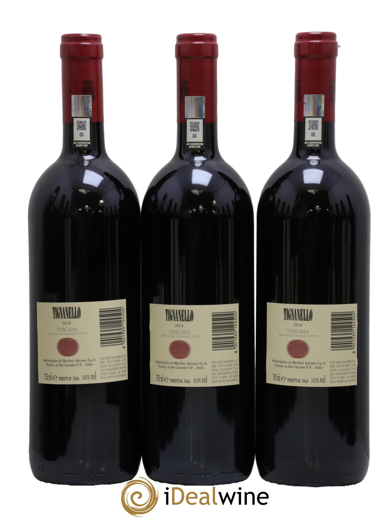 Toscana IGT Tignanello Tenuta Tignanello - Marchesi Antinori 2018 - Lotto di 12 bottiglie - 2