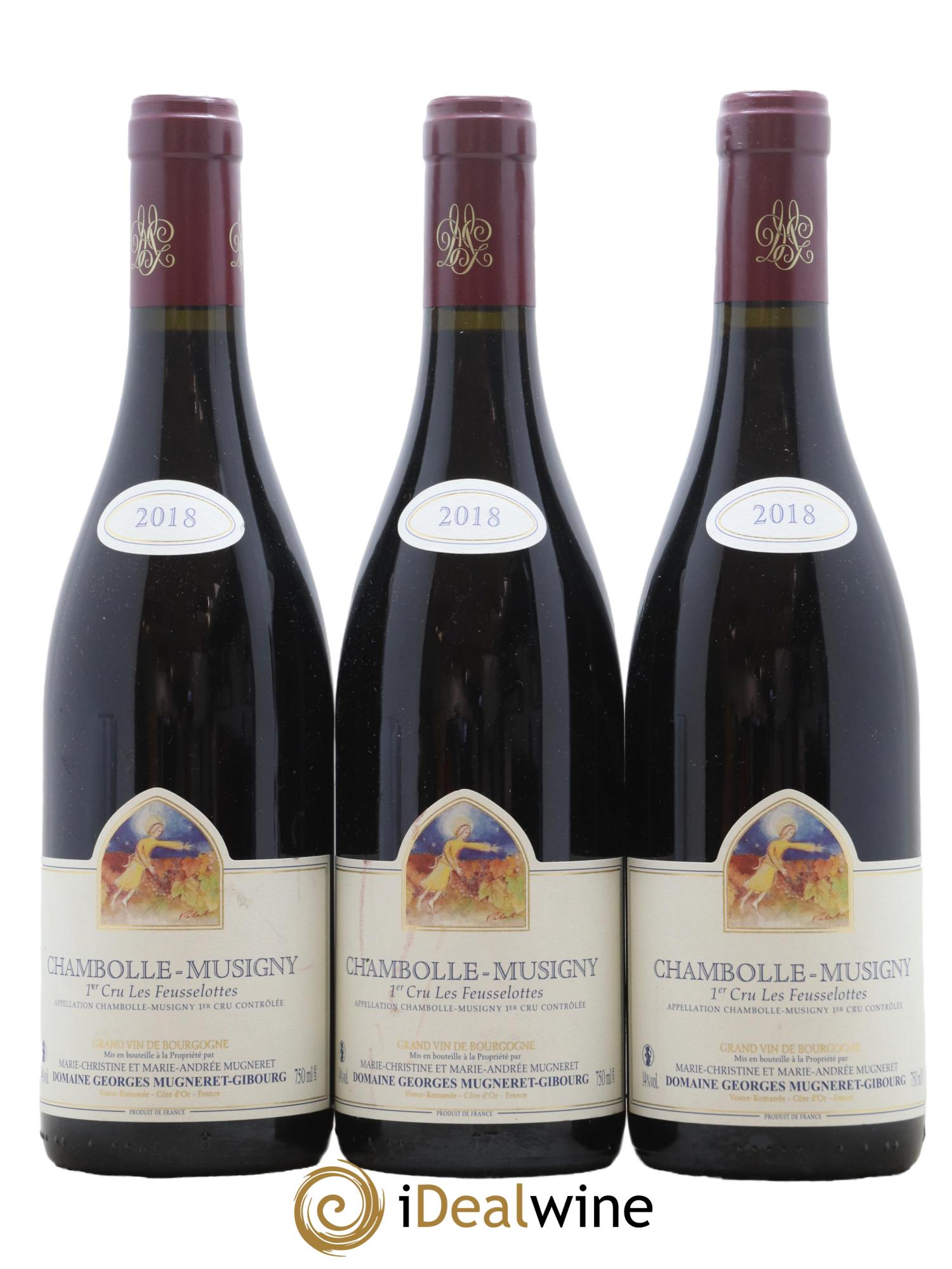 Chambolle-Musigny 1er Cru Les Feusselottes Mugneret-Gibourg (Domaine) 2018 - Lot de 3 bouteilles - 0
