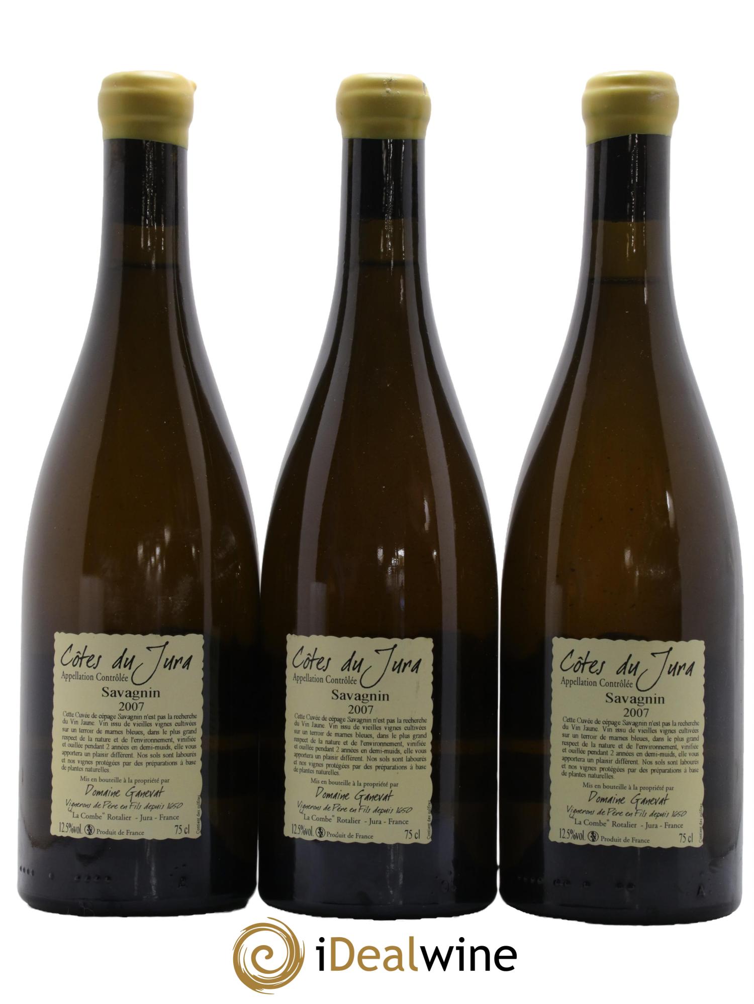 Côtes du Jura Les Chalasses Marnes Bleues Jean-François Ganevat (Domaine) 2007 - Lot de 3 bouteilles - 1
