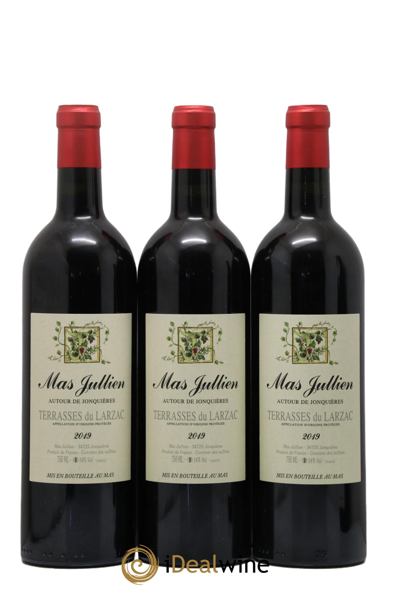 Coteaux du Languedoc - Terrasses du Larzac Mas Jullien Autour de Jonquières Olivier Jullien 2019 - Lot of 3 bottles - 0