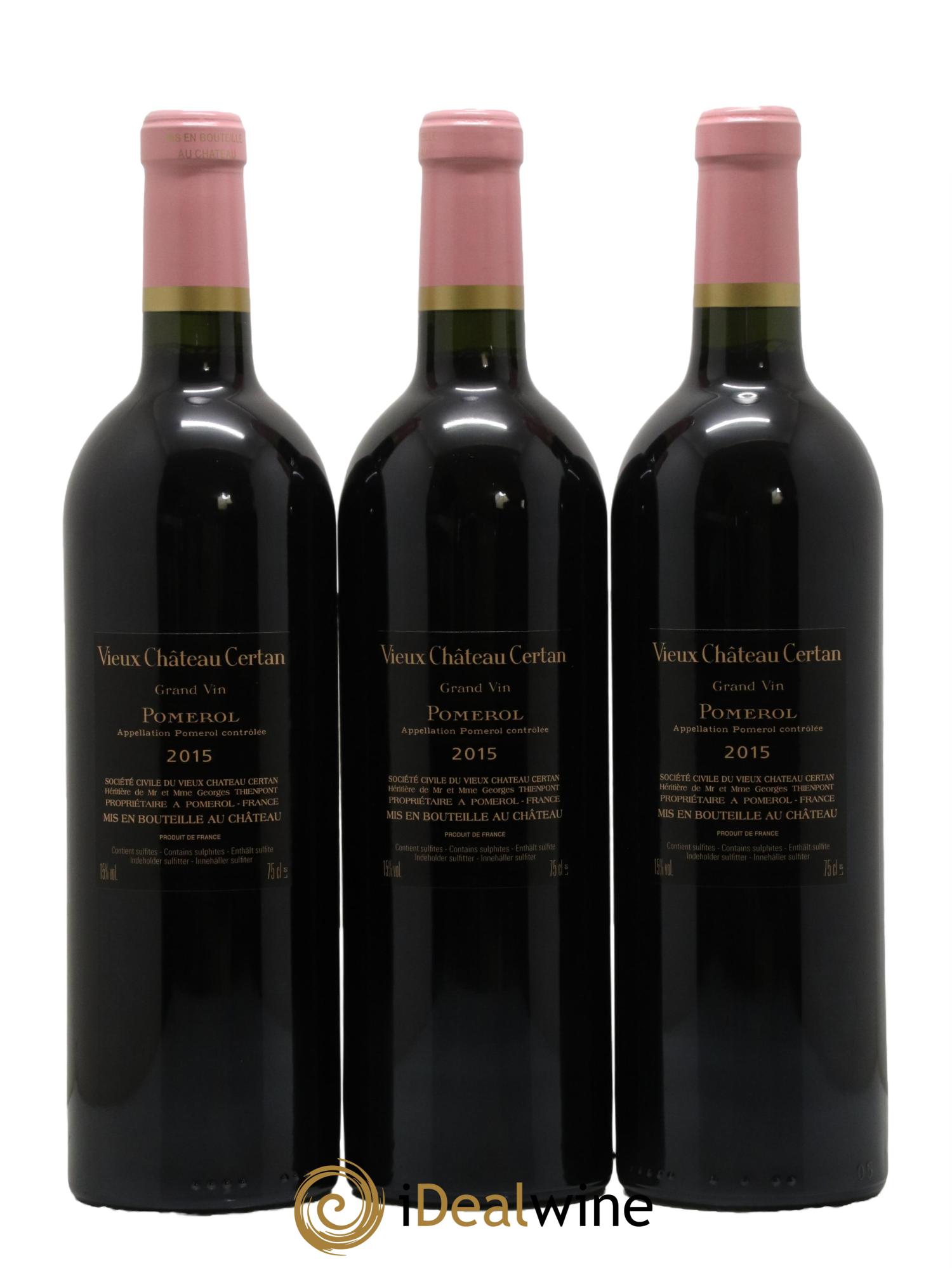 Vieux Château Certan 2015 - Posten von 3 Flaschen - 1