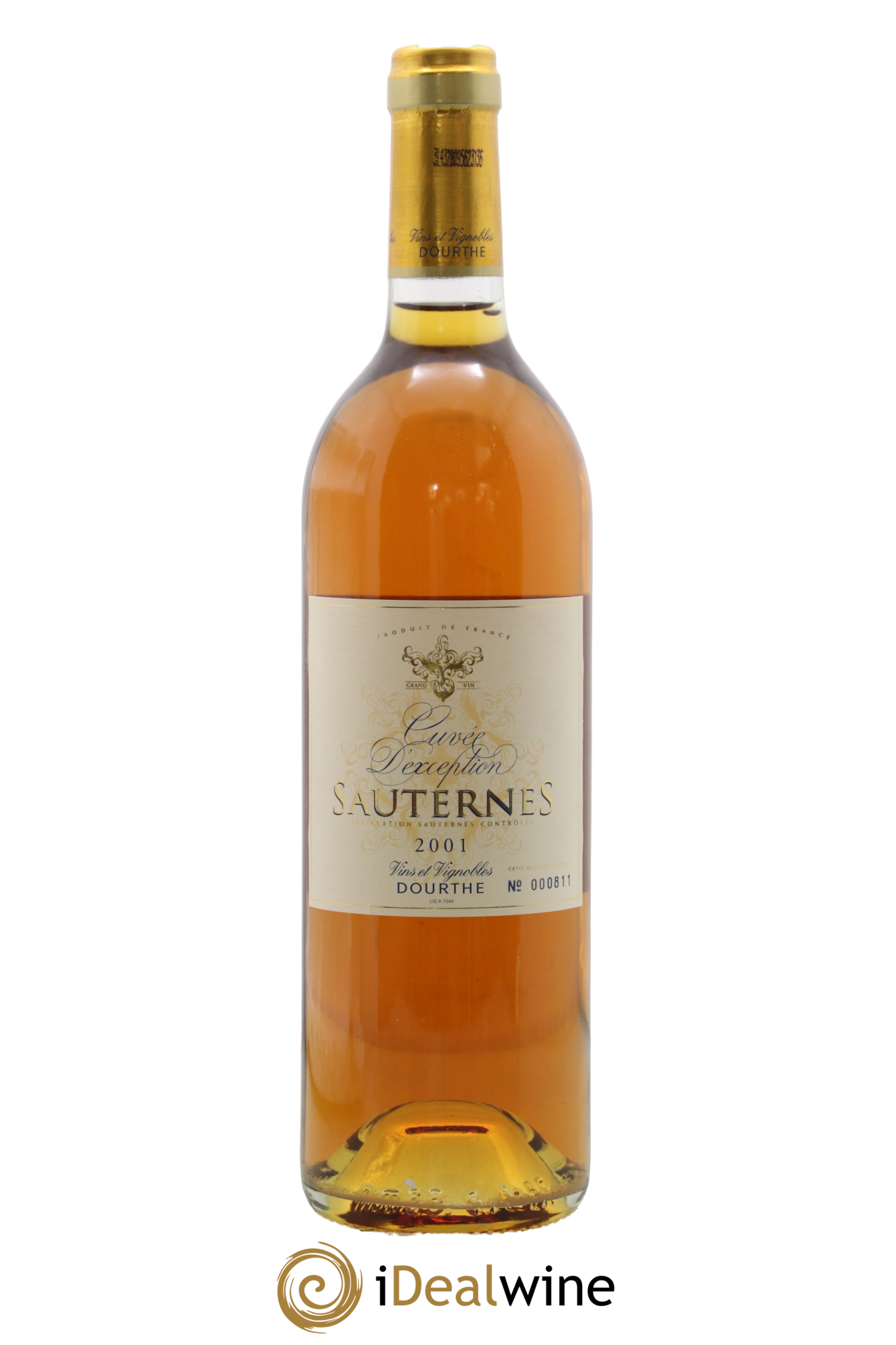 Sauternes Cuvée d'exception Vins et vignobles Dourthe 2001 - Lot de 1 bouteille - 0