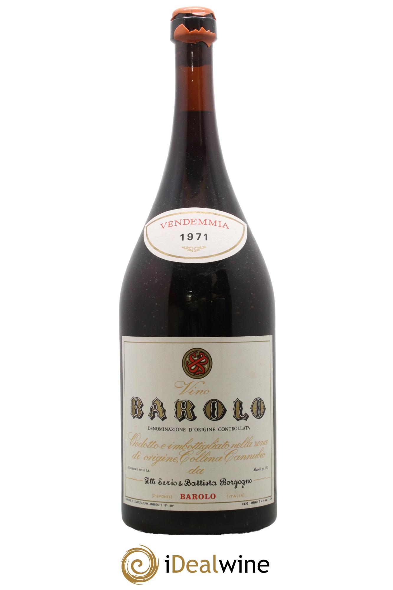 Barolo Borgogno Serio e Battista 1971 - Posten von 1 Doppel-Magnum - 0